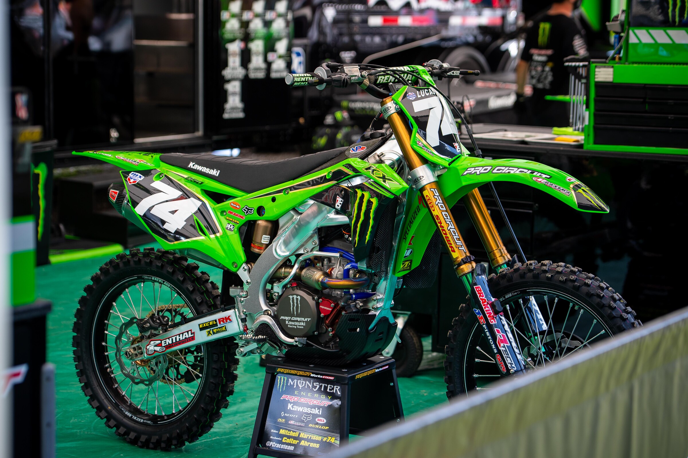 Mitchell Harrison will also make his debut with the Monster Energy/Pro Circuit Kawasaki team today.