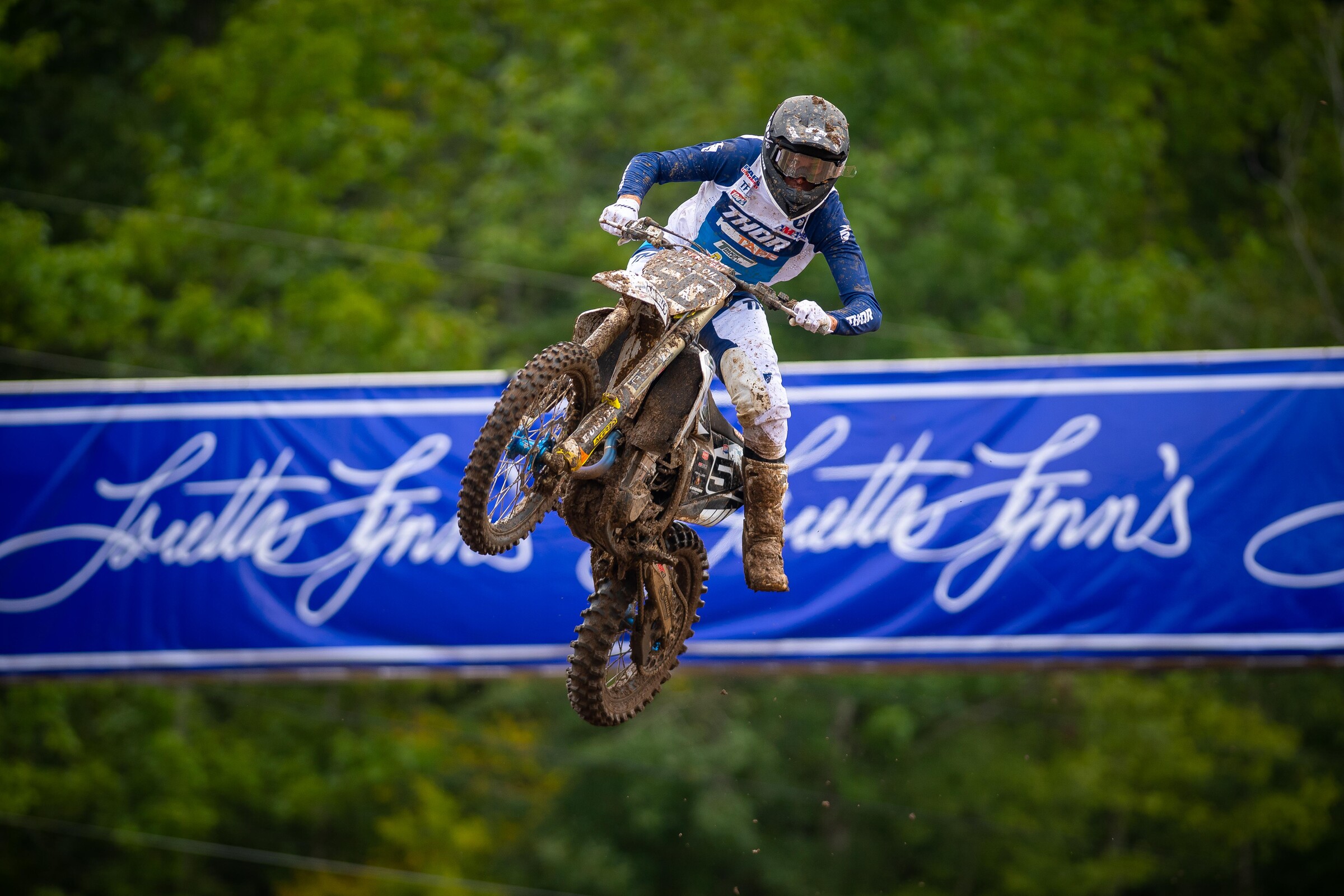 Benny Bloss aboard his KT Tape Husqvarna FC 450.