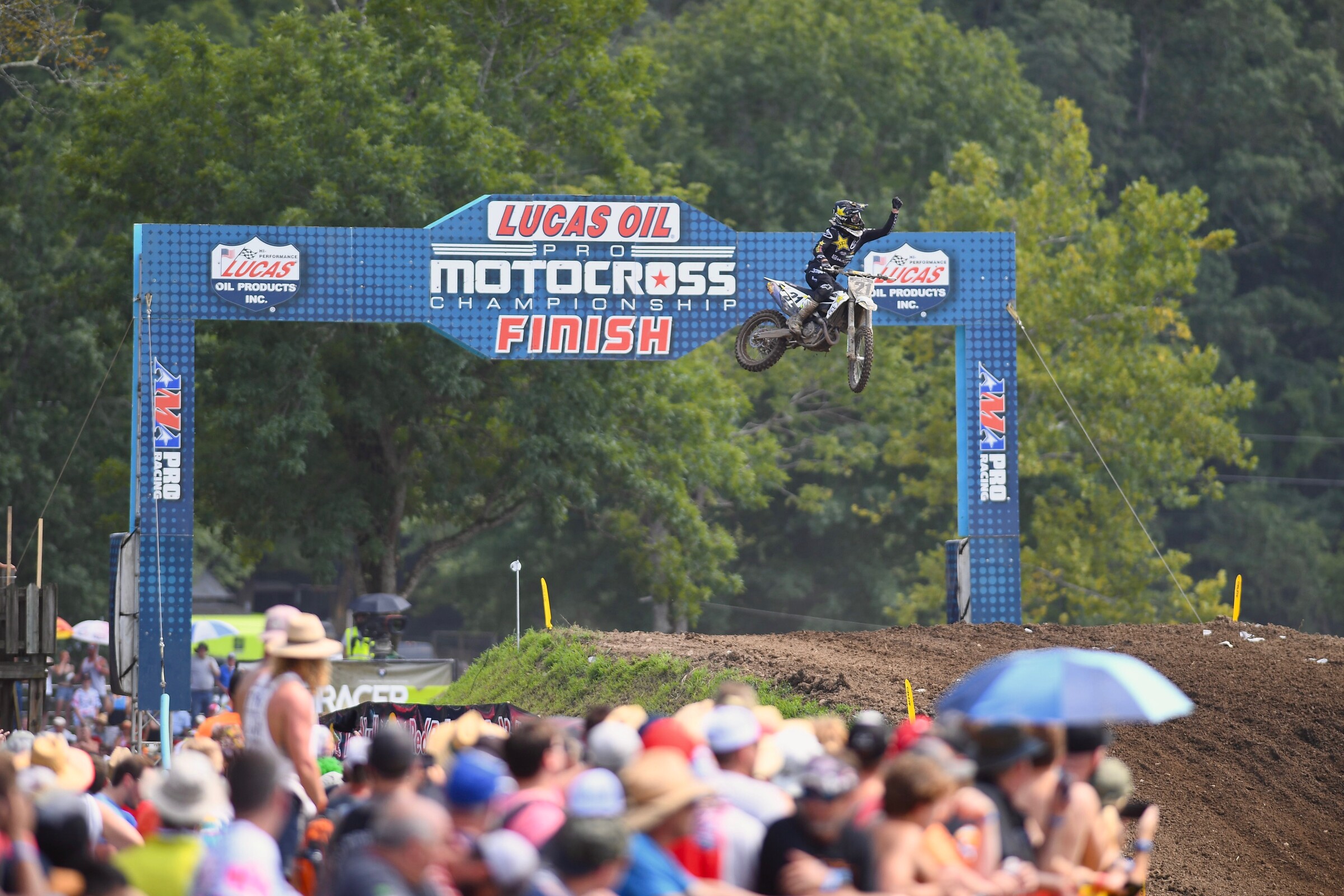 Jason Anderson took the first 450 Class win here at the Ranch.