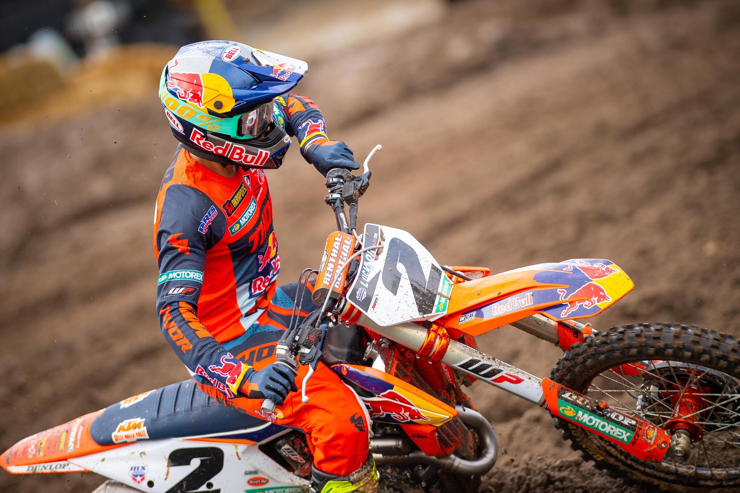 Webb finished fifth in the first 450 Class moto.