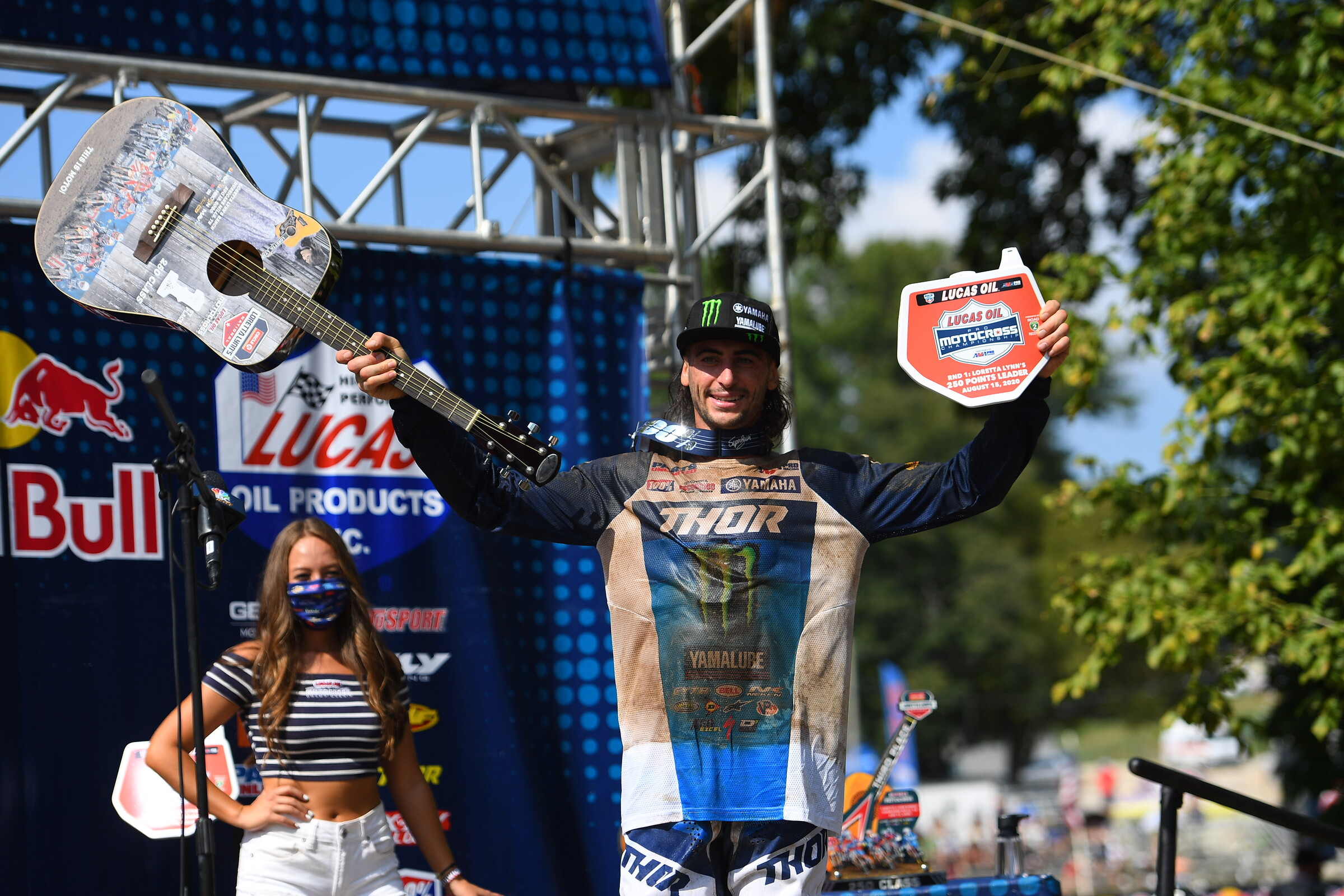 Ferrandis takes the first 250 Class overall of the 2020 Lucas Oil AMA Pro Motocross Championship.