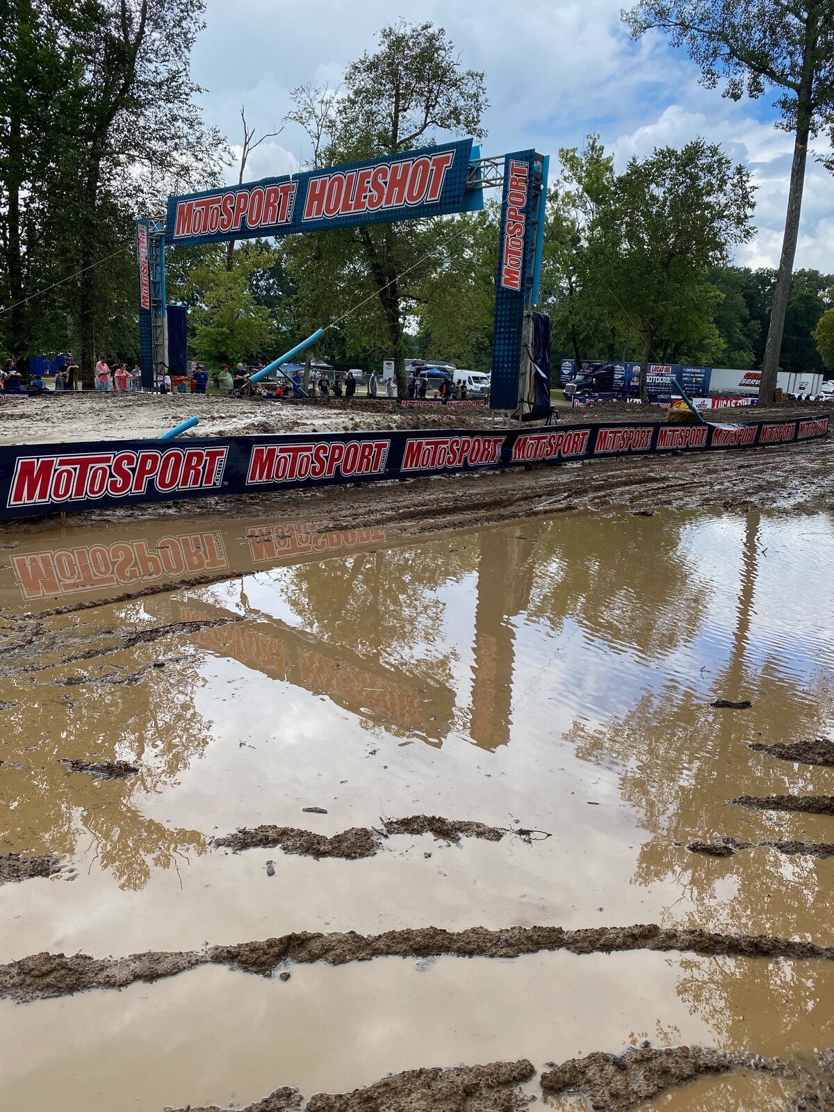 The new natural pool at the Loretta Lynn's Ranch, courtesy of rain last weekend.
