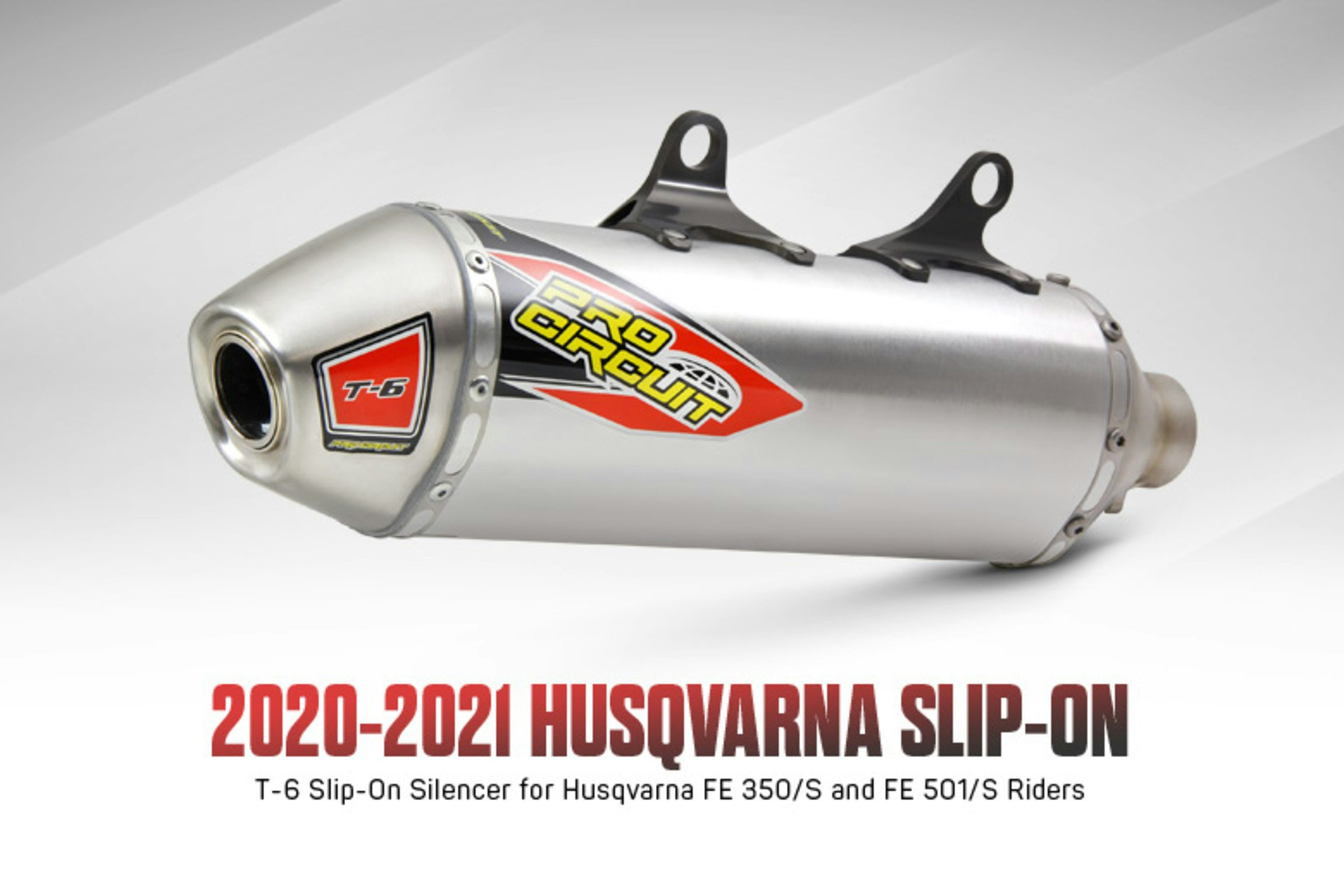 Pro Circuit Releases 2020-2021 Husqvarna FE 350/501 T-6 Slip-On Silencer