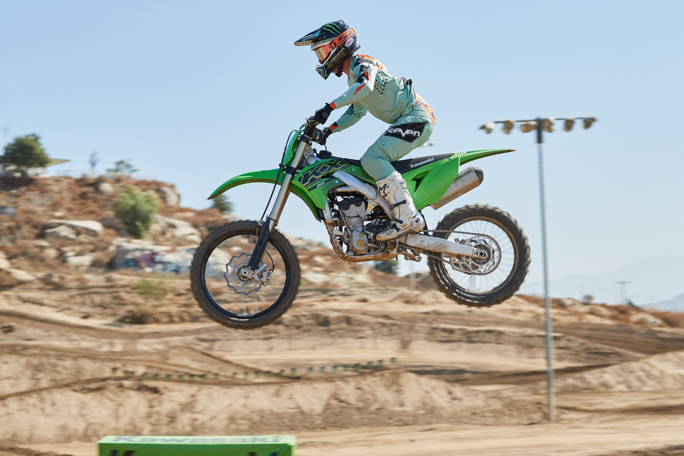 Mike Schalkoff on the 2021 Kawasaki KX250.