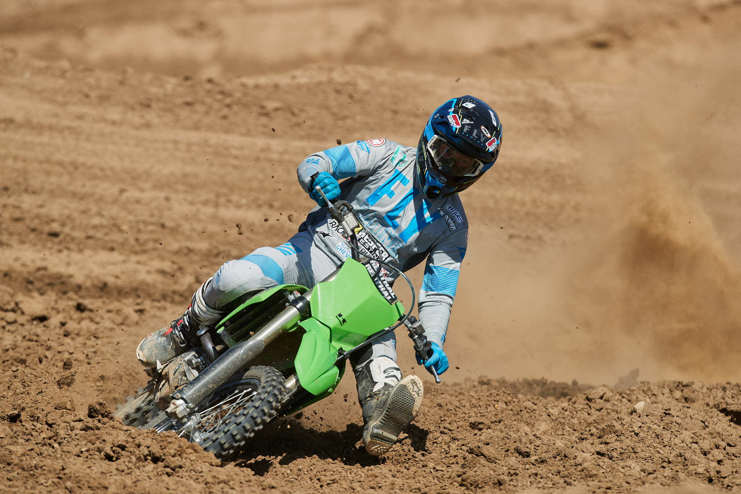 Kris Keefer on the 2021 Kawasaki KX250.
