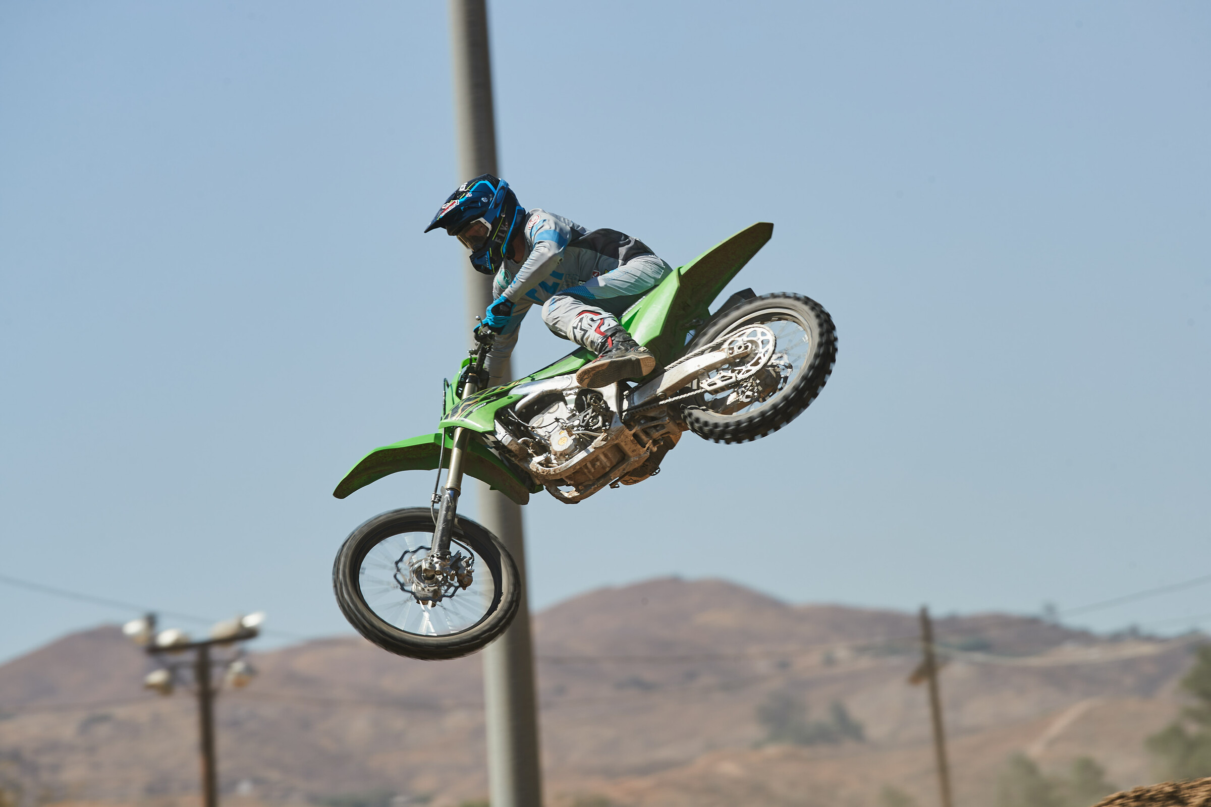 Kris Keefer on the 2021 Kawasaki KX250.