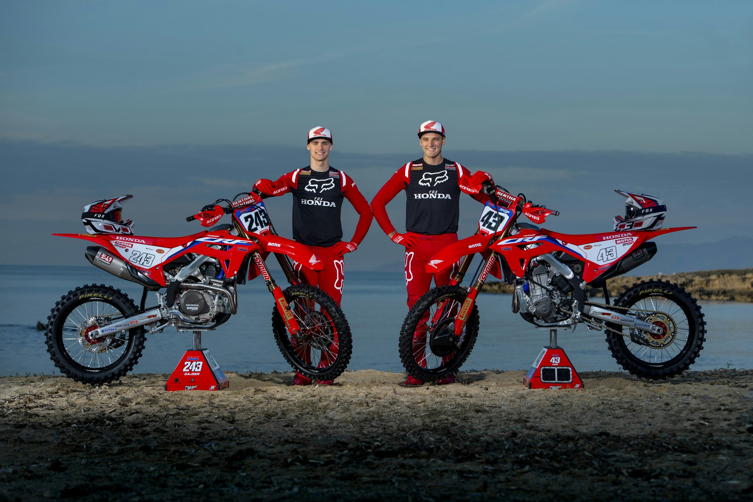 Honda HRC MXGP Renews Contract with Tim Gajser and Mitchell Evans