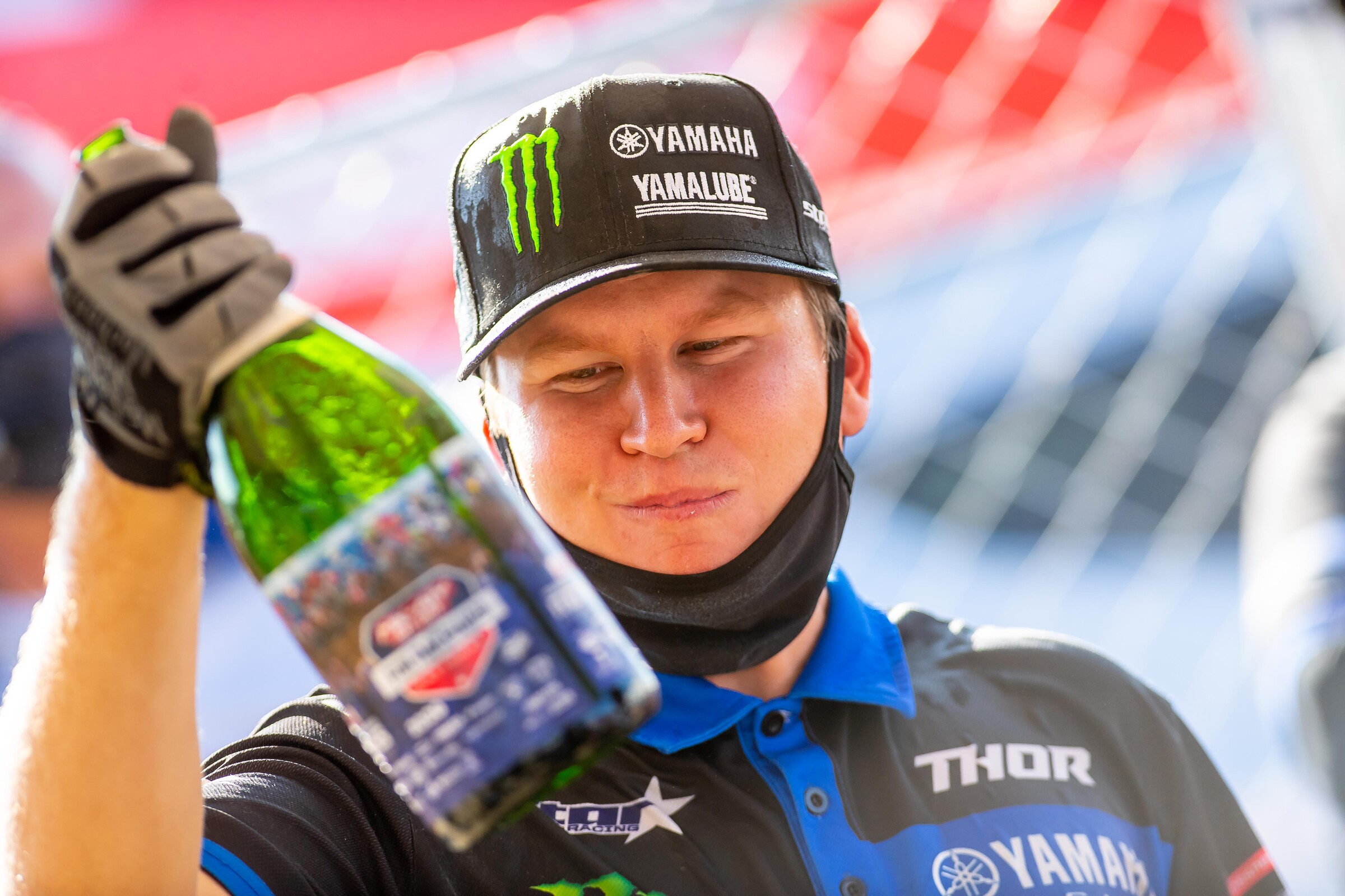 The champagne hits different on championship Saturday—isn't that right, Alex?