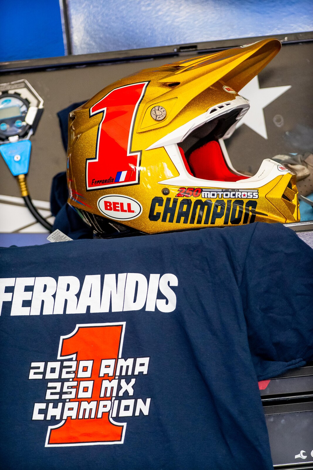 Ferrandis' #1 champion helmet from Bell.