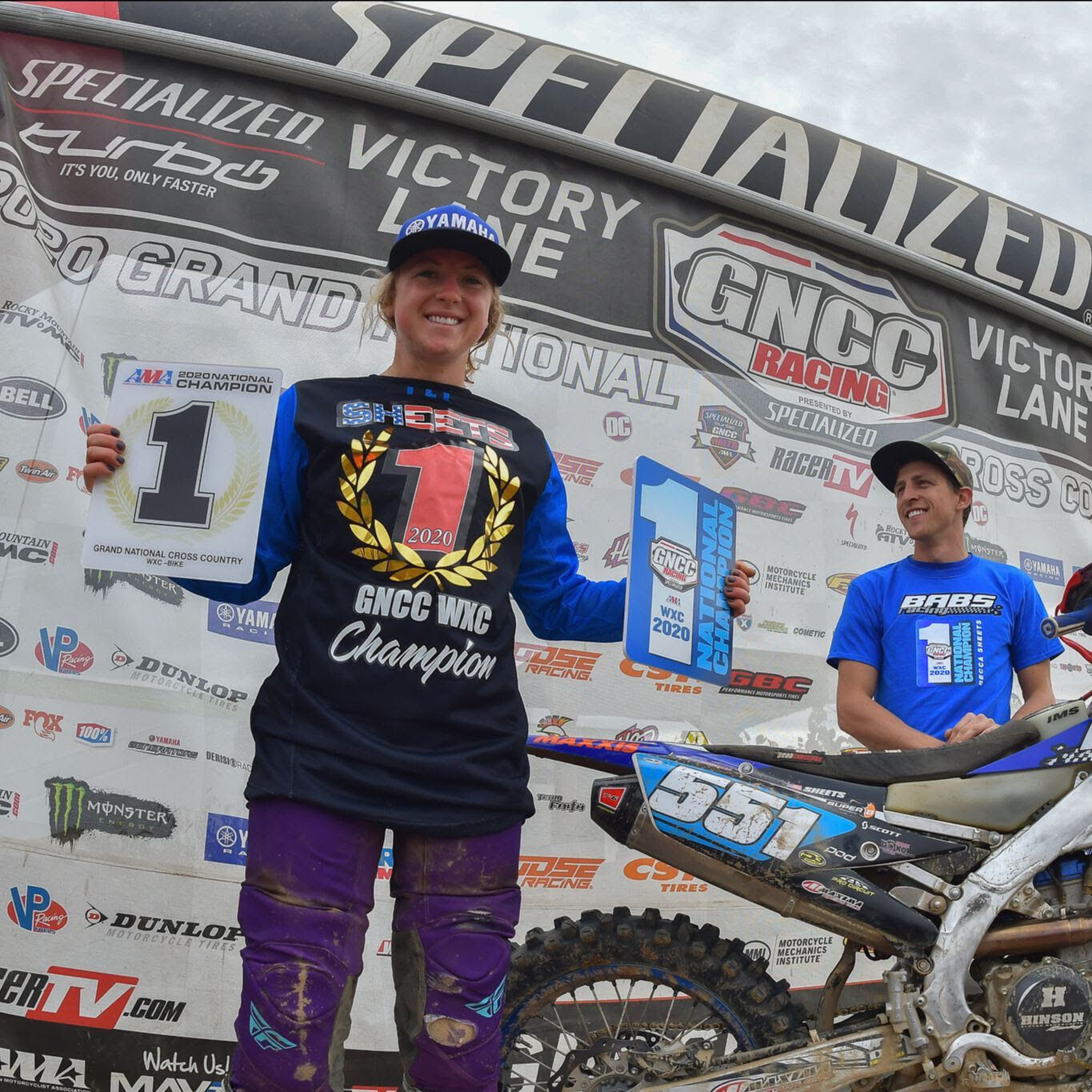 Becca Sheets (BABS Racing Yamaha/Maxxis) earned her second WXC GNCC National Championship.