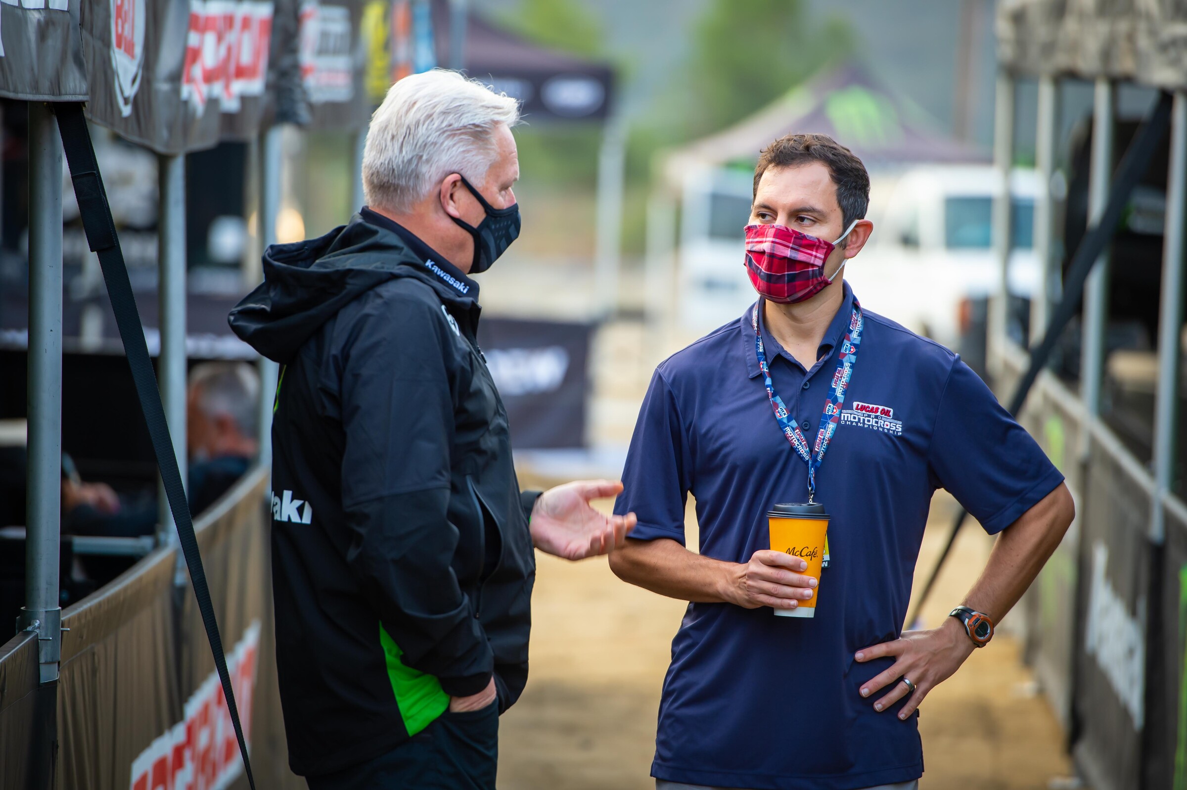 Bruce Stjernstrom and Weege discuss the price of coffee in California.