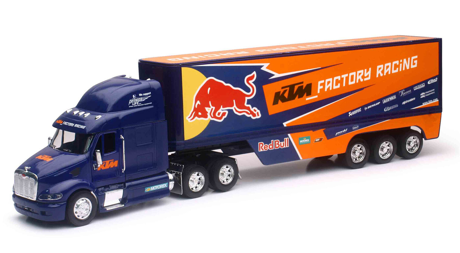 New Ray Toys' replica Red Bull KTM semi.