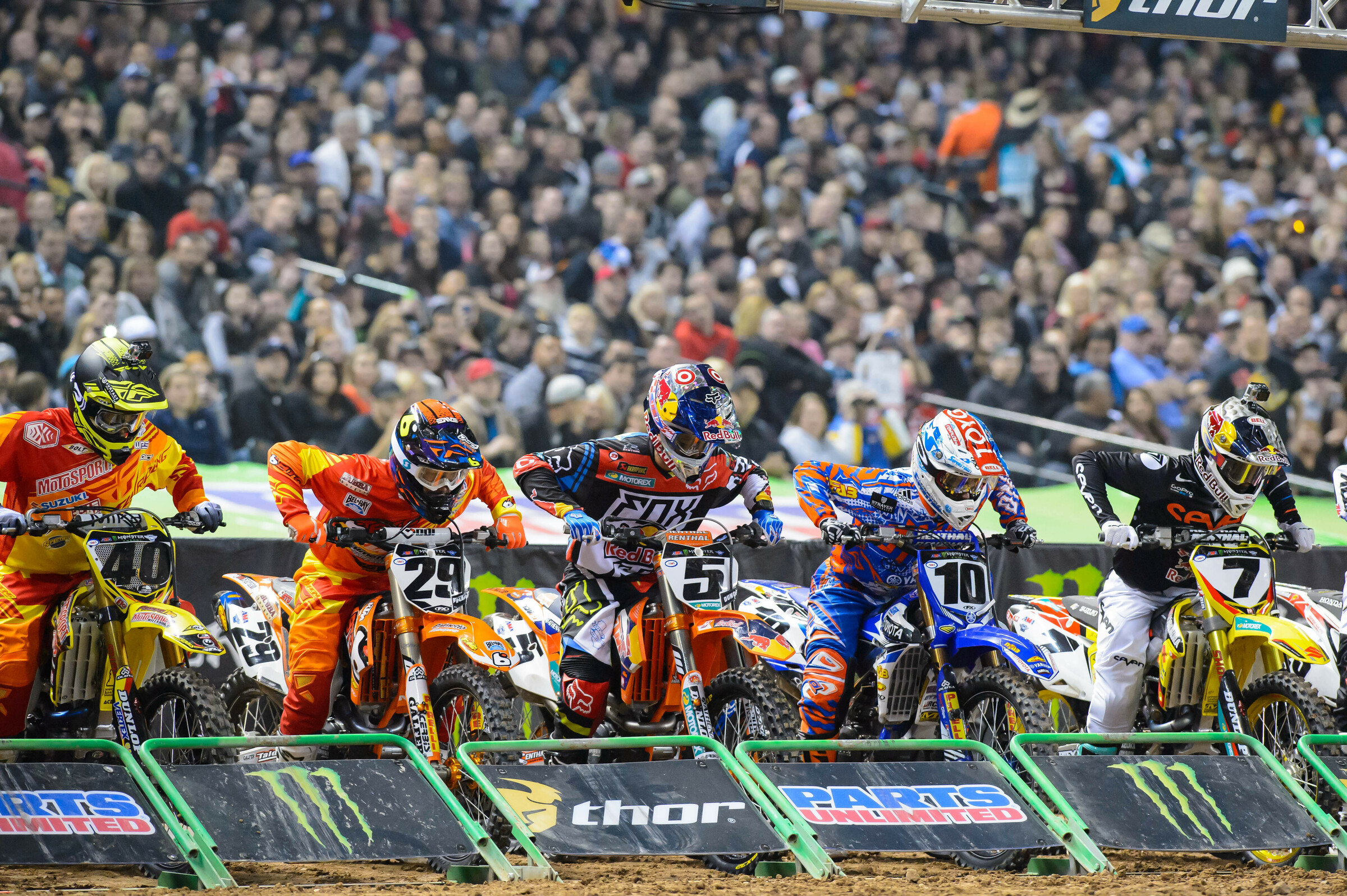 Dungey on the starting gate.