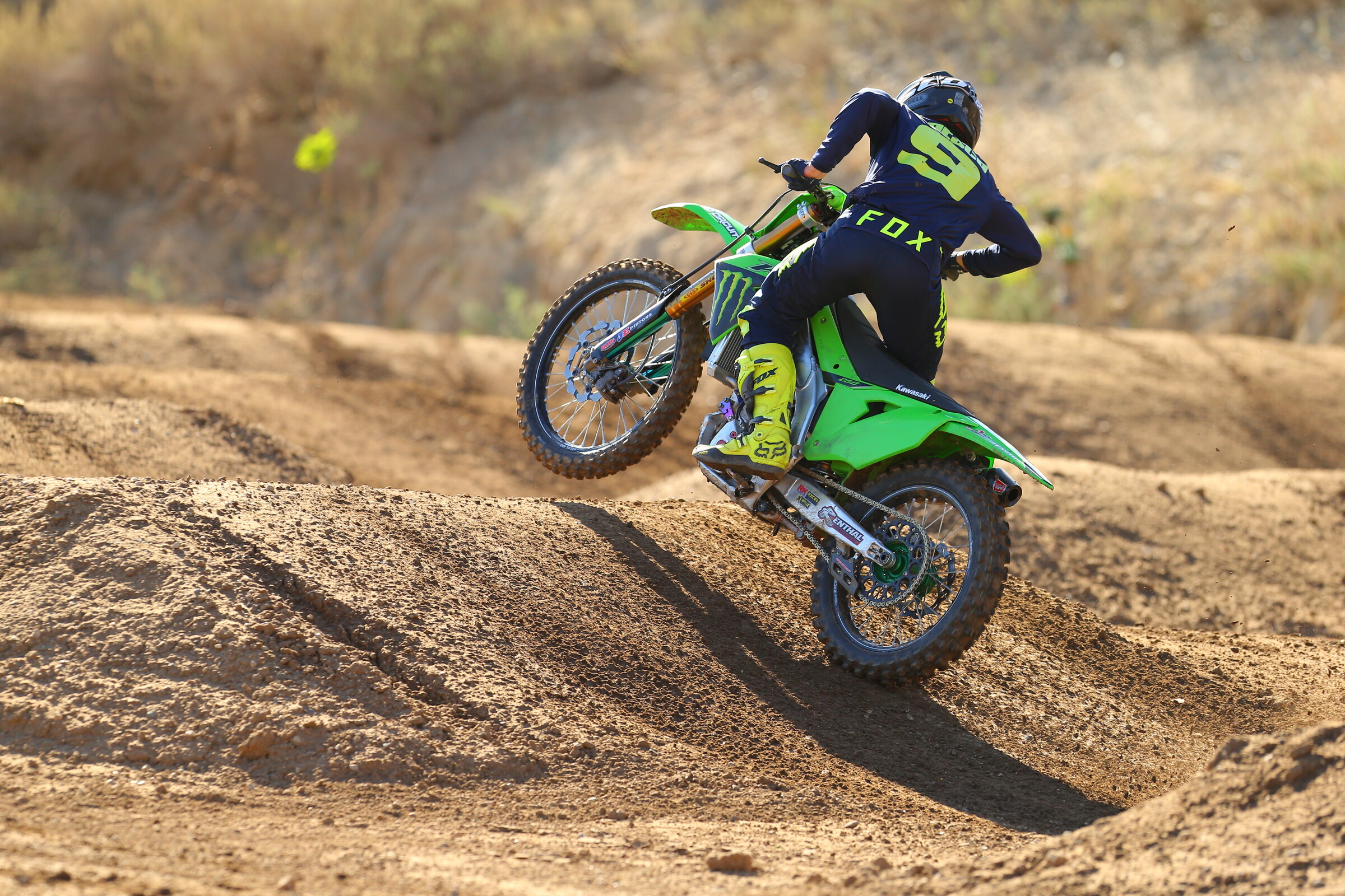 Test rider Ivan Tedesco