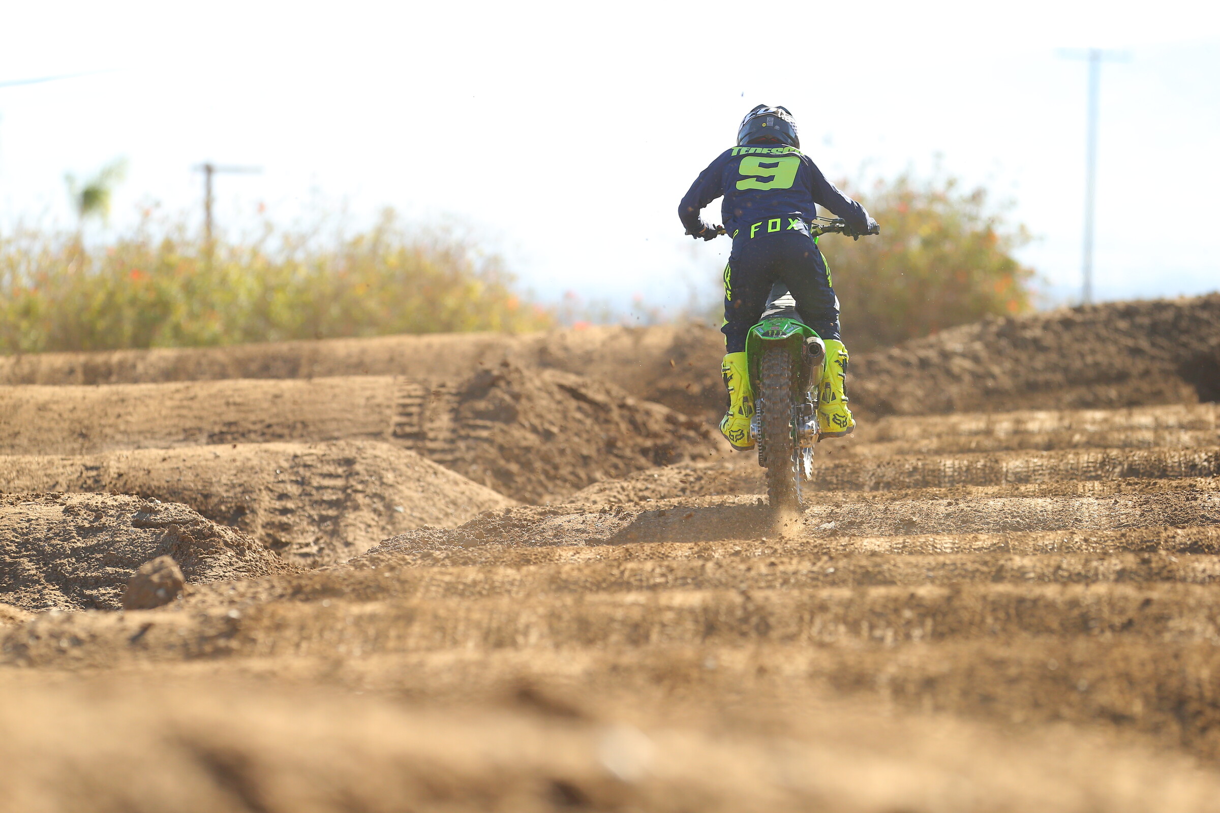 Test rider Ivan Tedesco