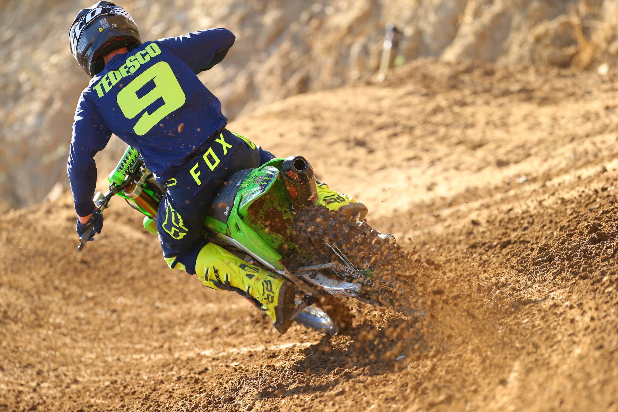 Test rider Ivan Tedesco