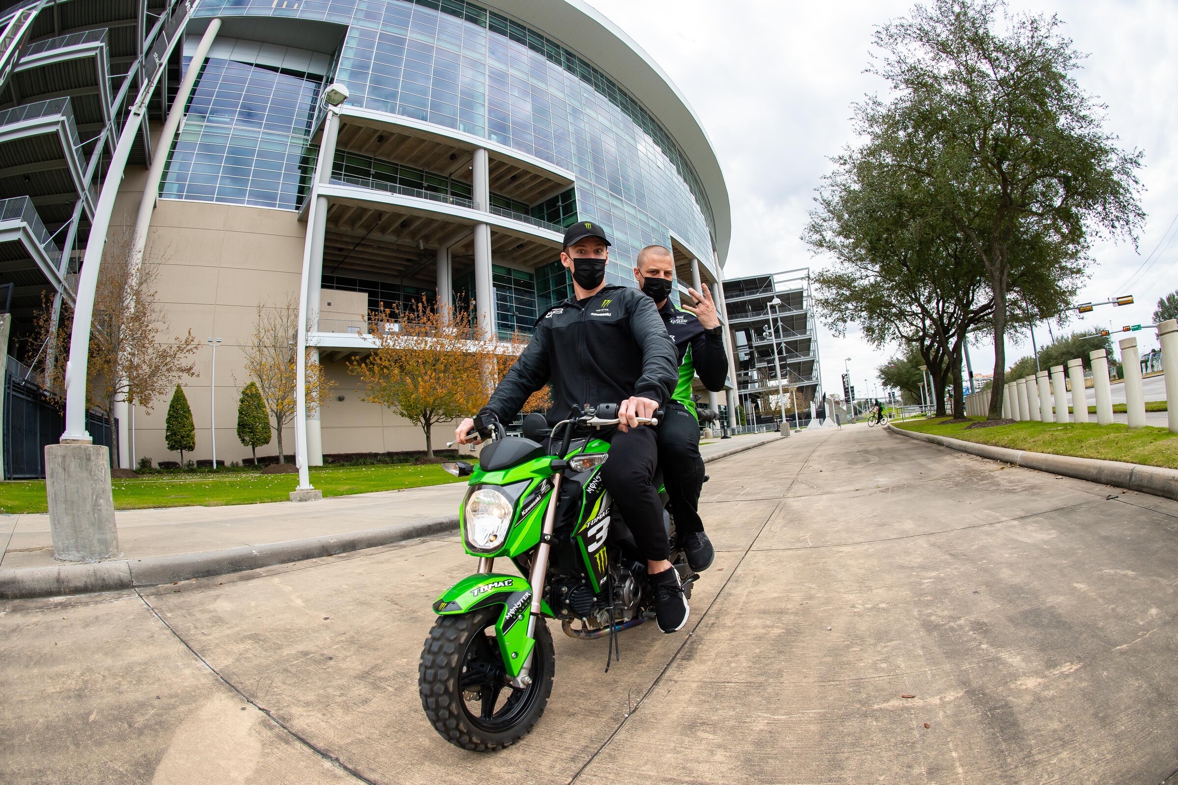 Adam Cianciarulo and mechanic Justin Shantie.