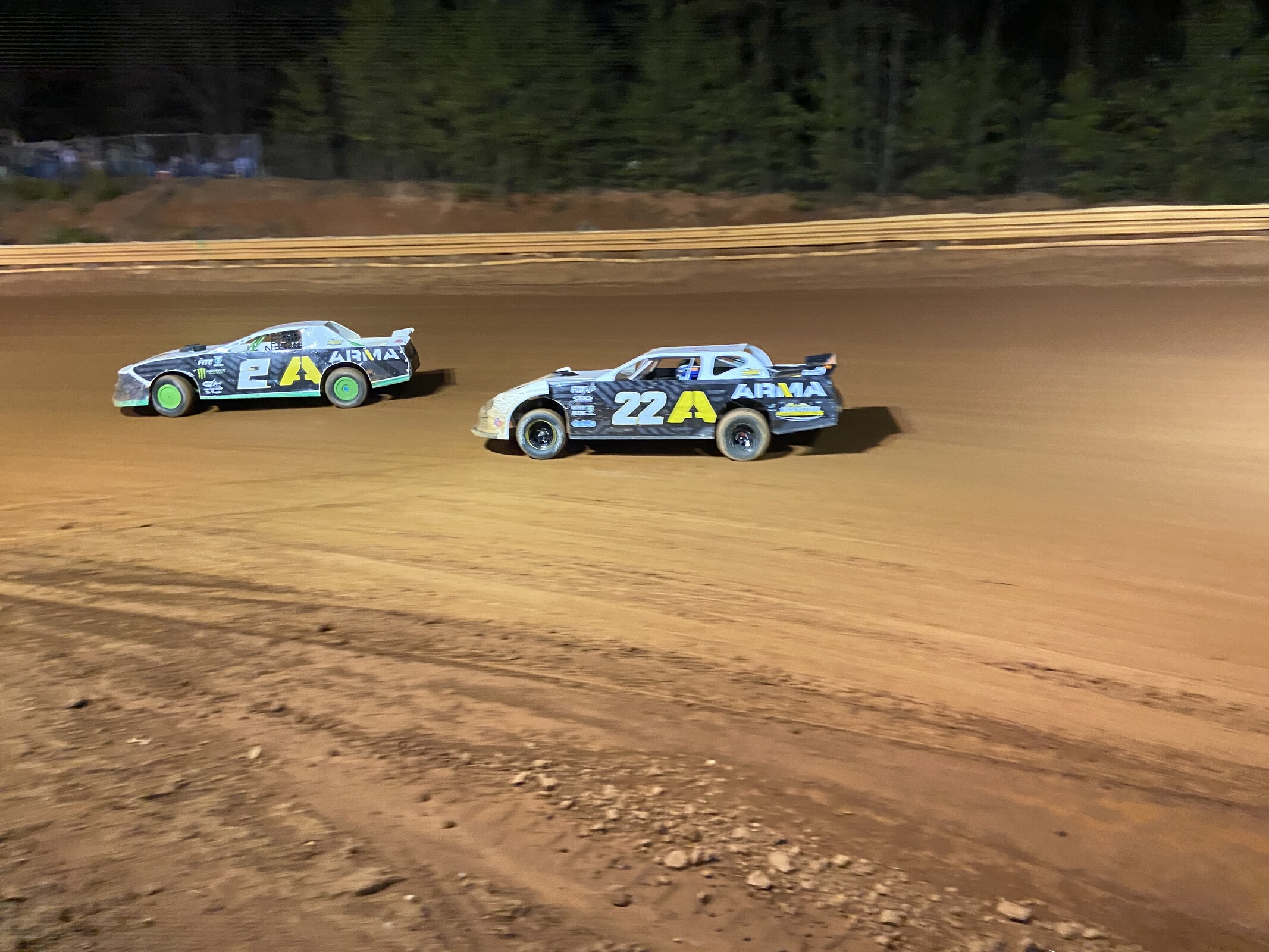 Jeremy McGrath leads Chad Reed.