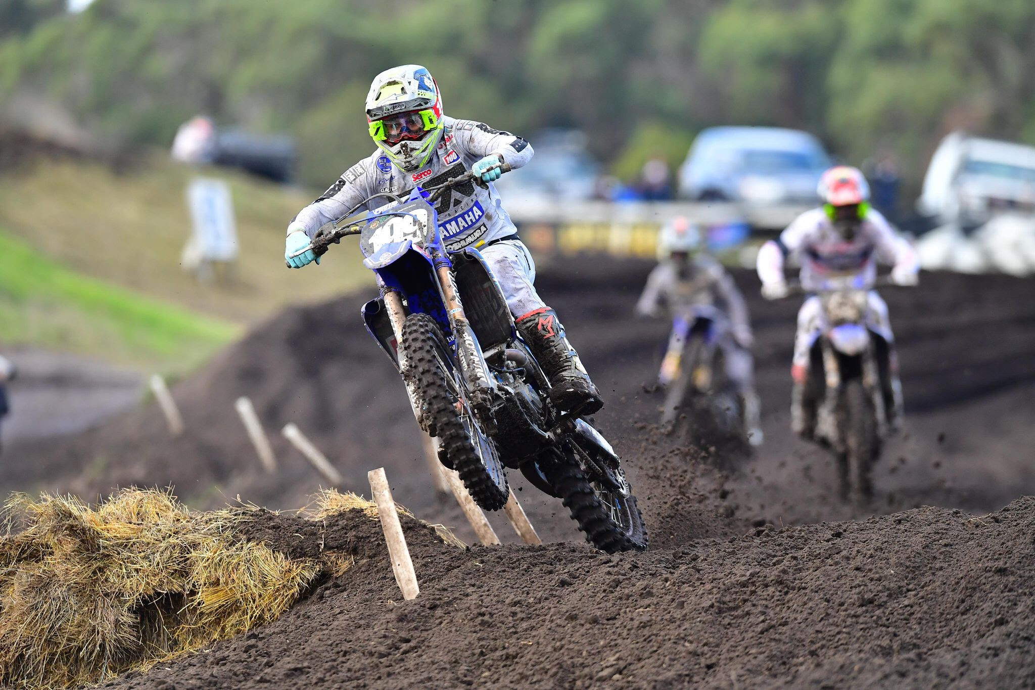 Nathan Crawford (Yamaha) finished third overall in MX2.