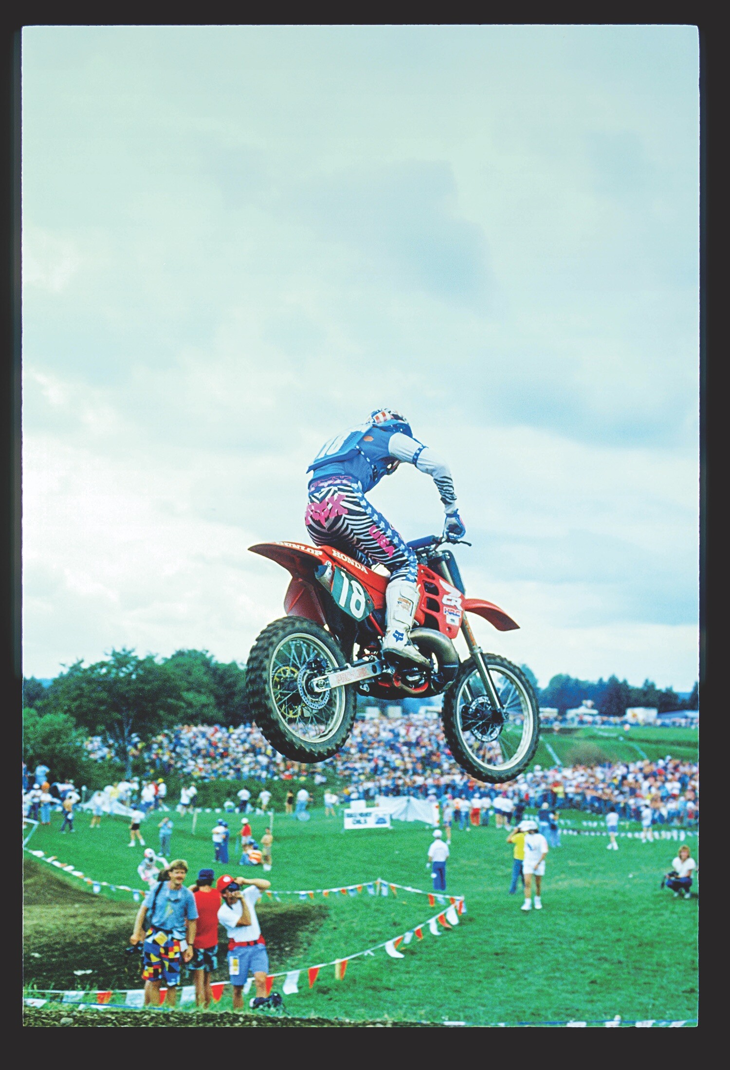 Rick Johnson on his way to the ’89 USGP win.