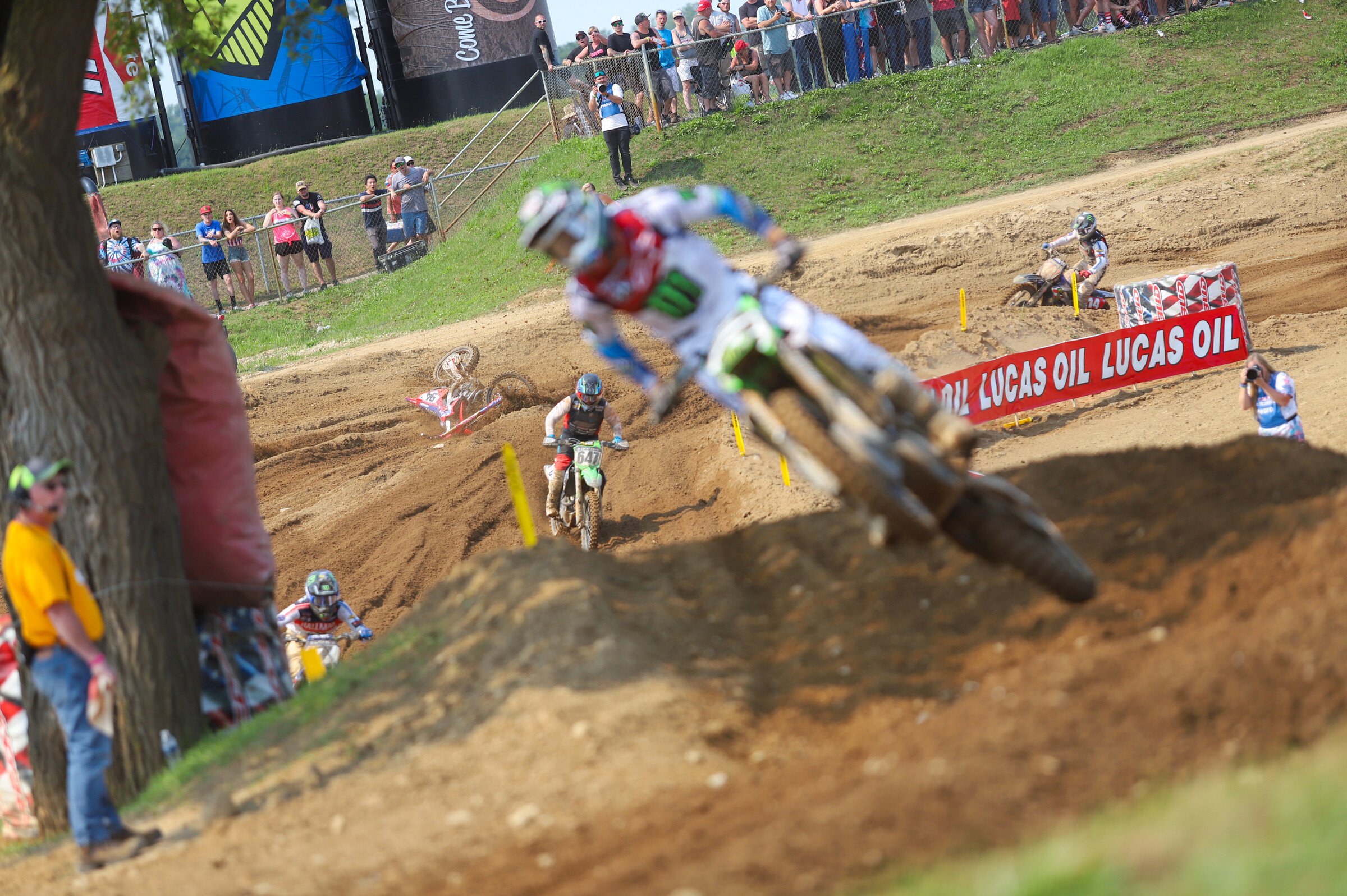 Roczen's crash in the second moto.