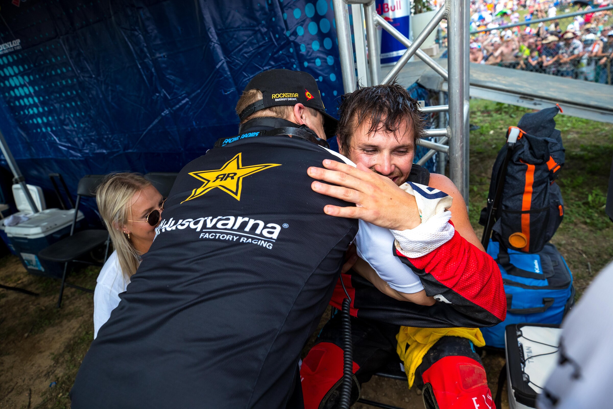 Zach Osborne with RJ Hampshire.