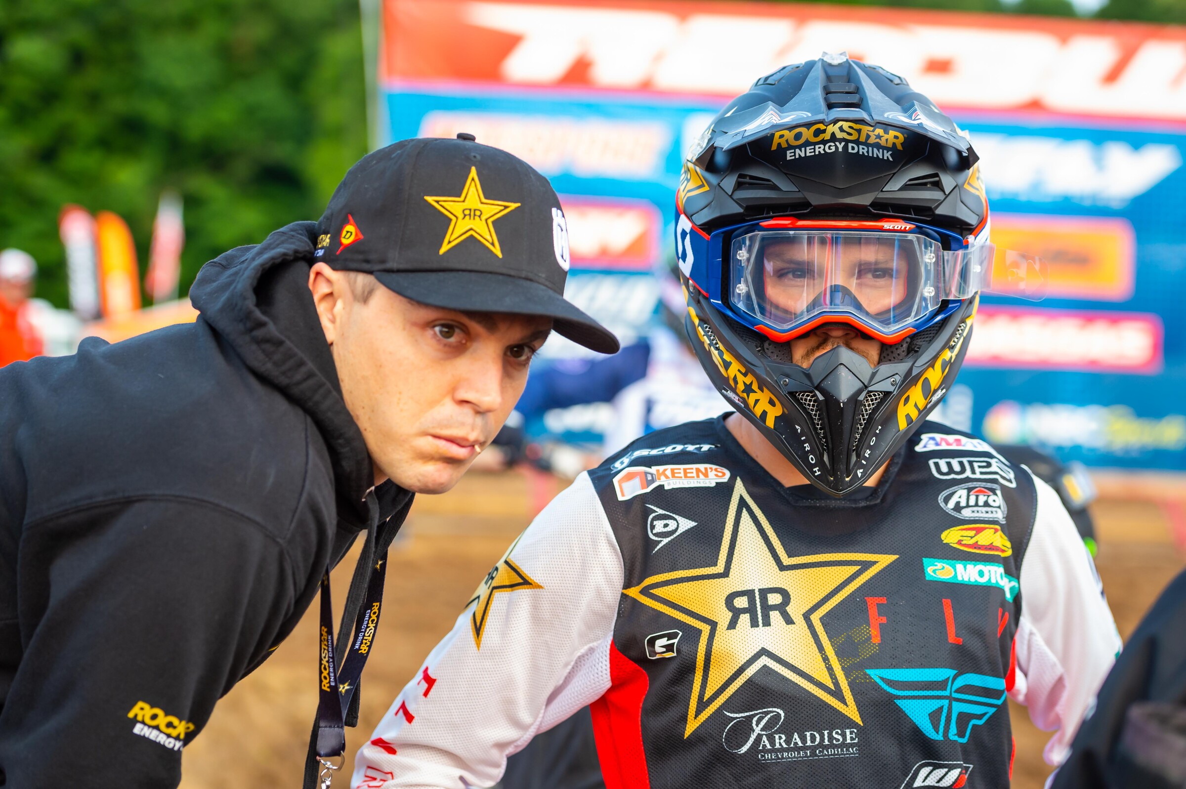 Zach Osborne with RJ Hampshire.