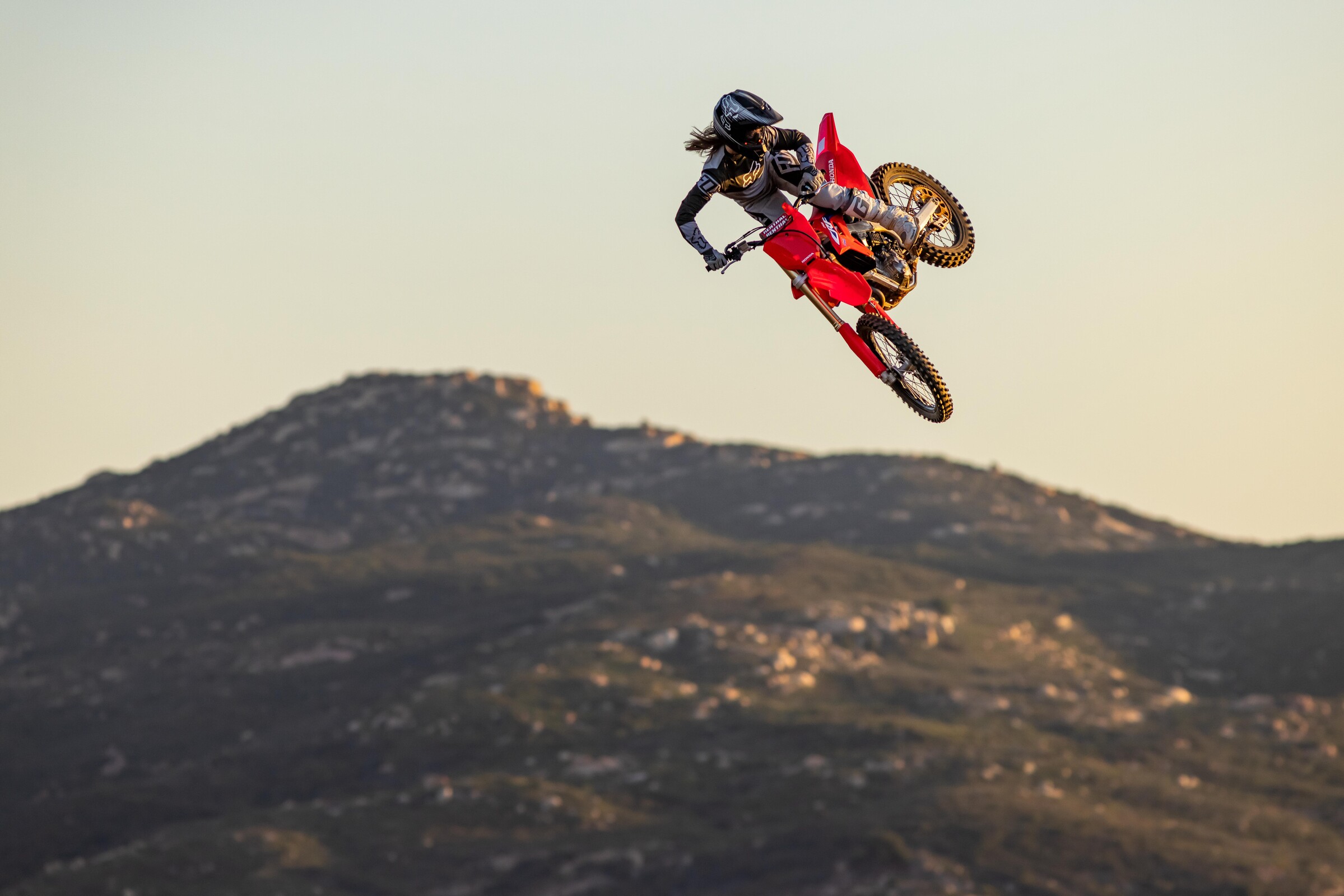 The all-new 2022 Honda CRF250R in action.