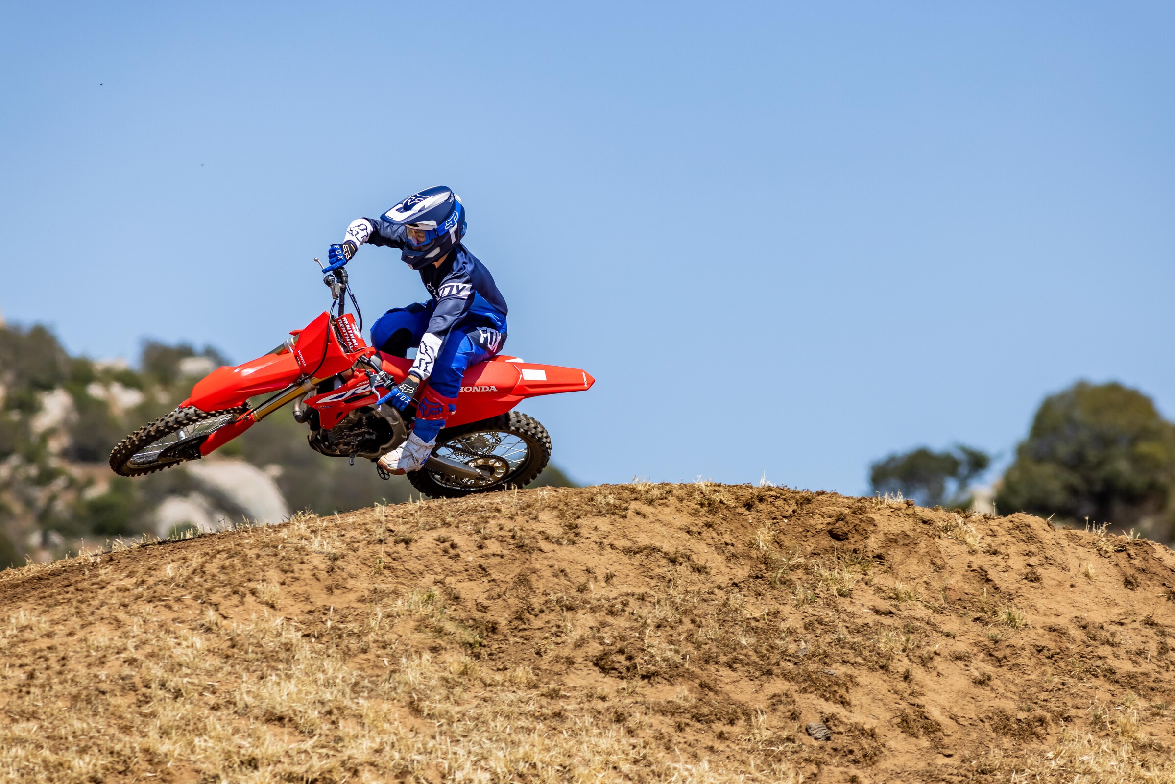 The all-new 2022 Honda CRF250R in action.