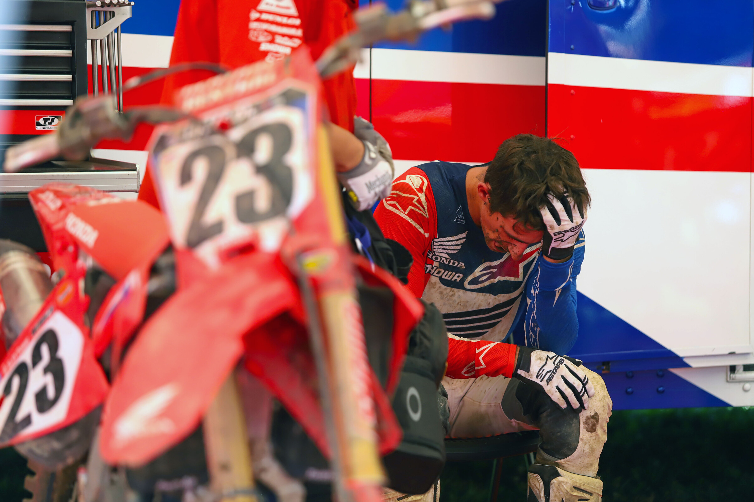 Sexton after the moto.