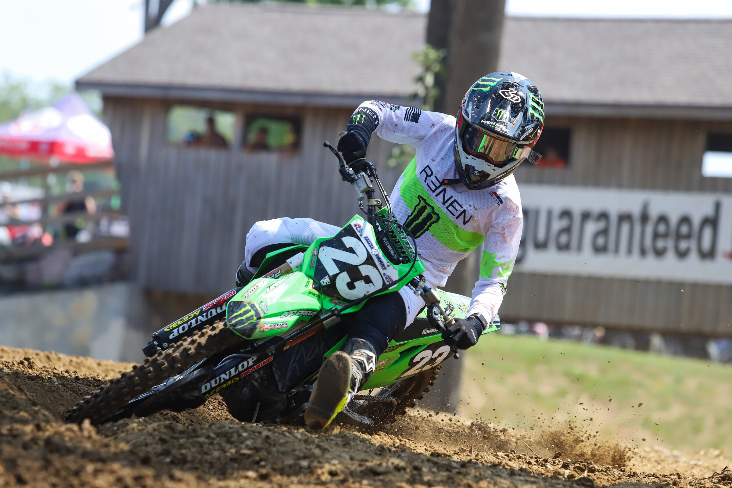Ryder DiFrancesco leading moto one.