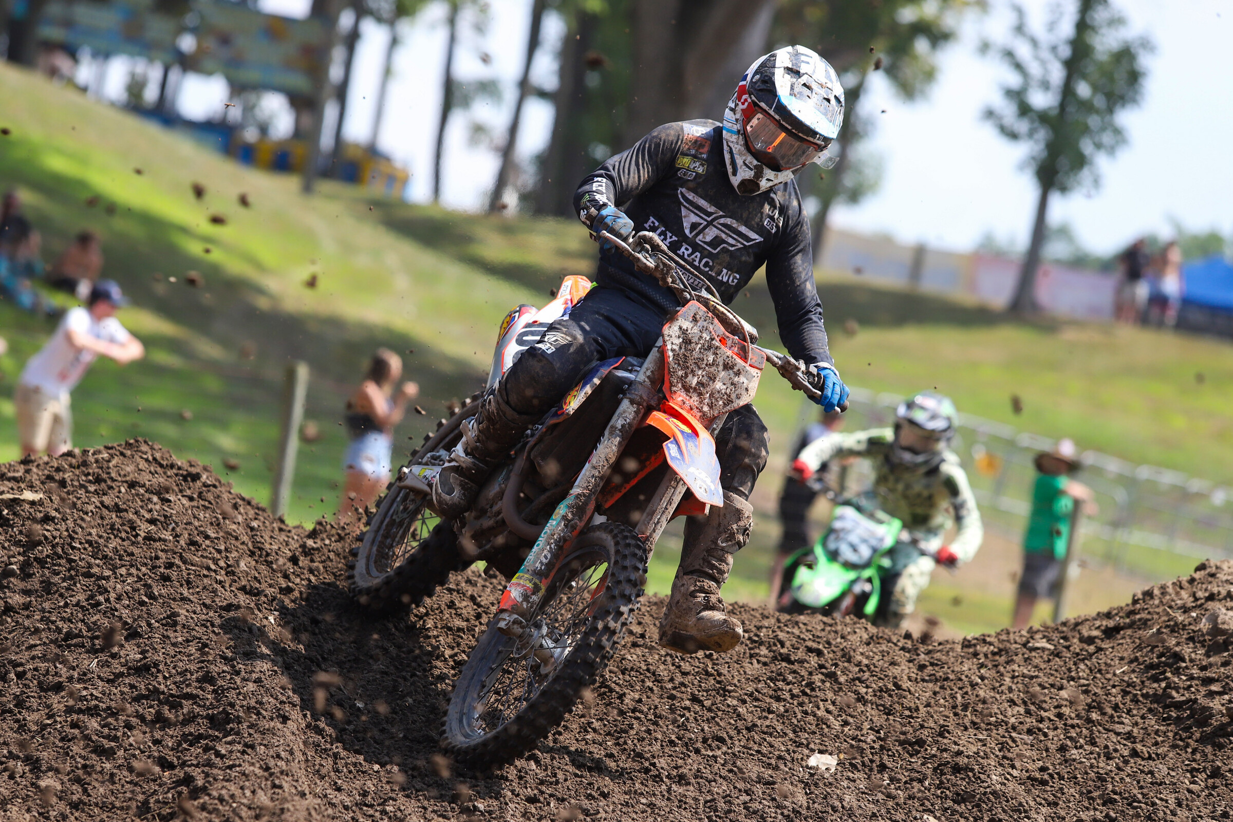 After racing a 125 at Loretta Lynn's, Mark Fineis made his debut on the KTM 250 SX-F at the Moto Combine East event.