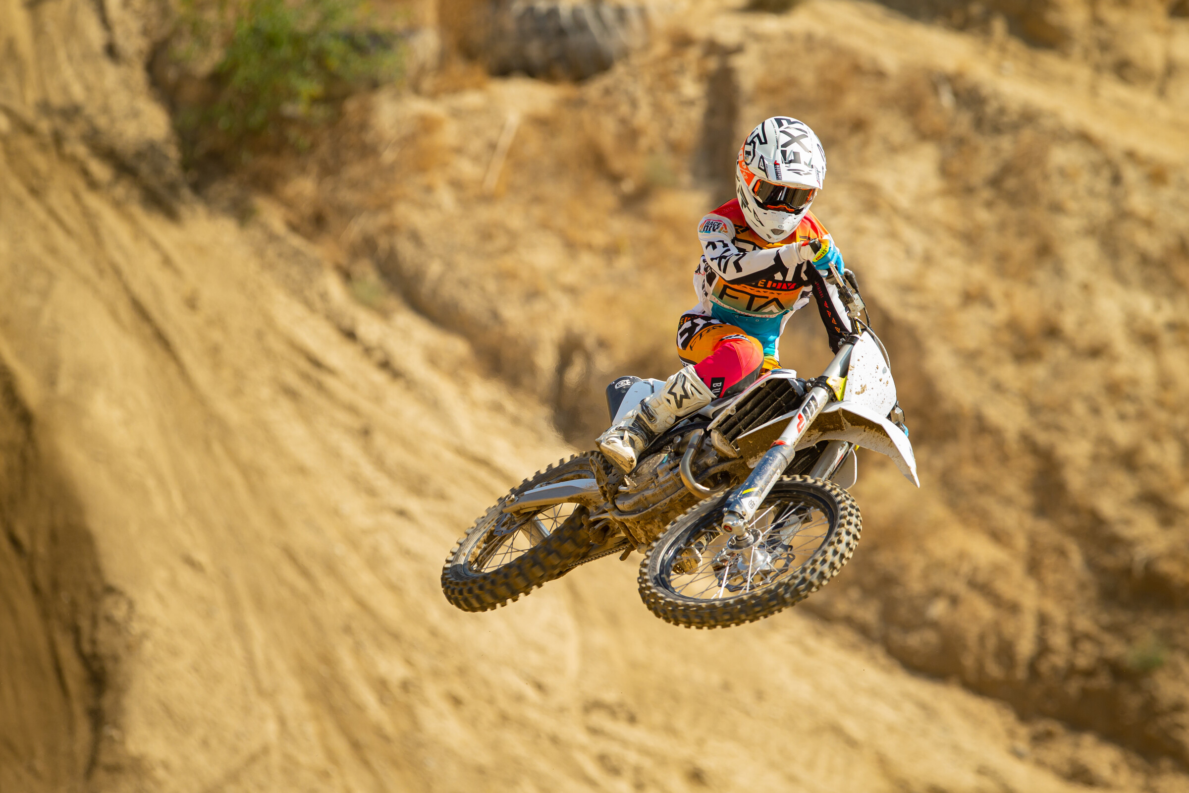 Aden Keefer on the 2022 Husqvarna FC 250.