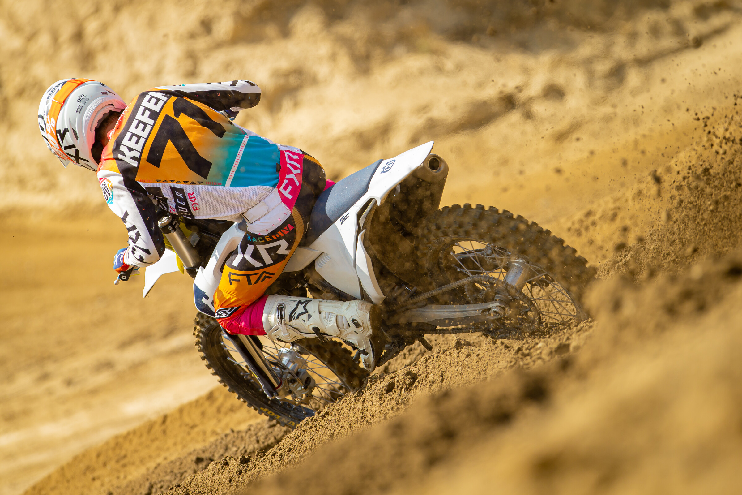 Aden Keefer on the 2022 Husqvarna FC 250.