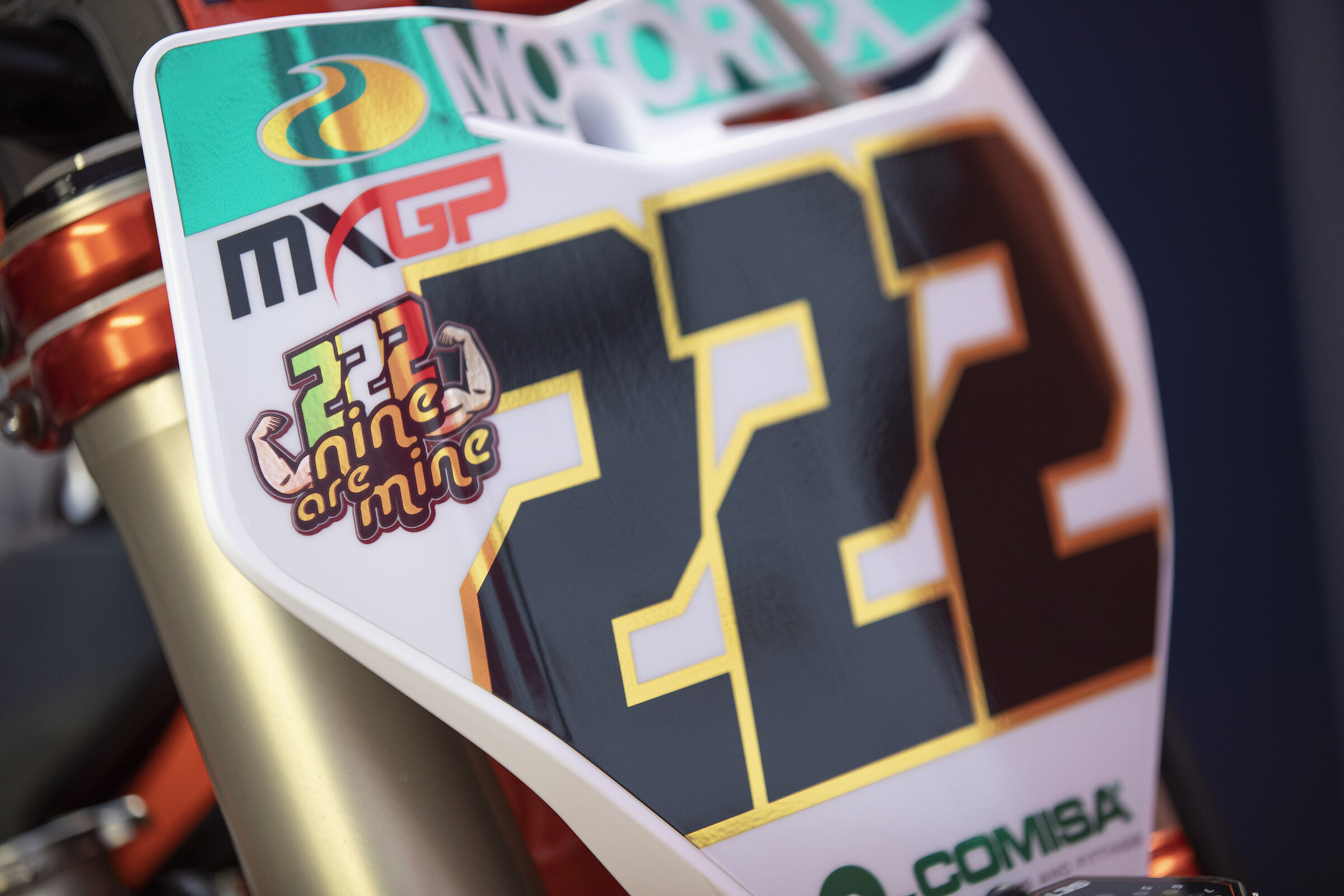 Antonio Cairoli's KTM 450 SX-F for his final MXGP race.