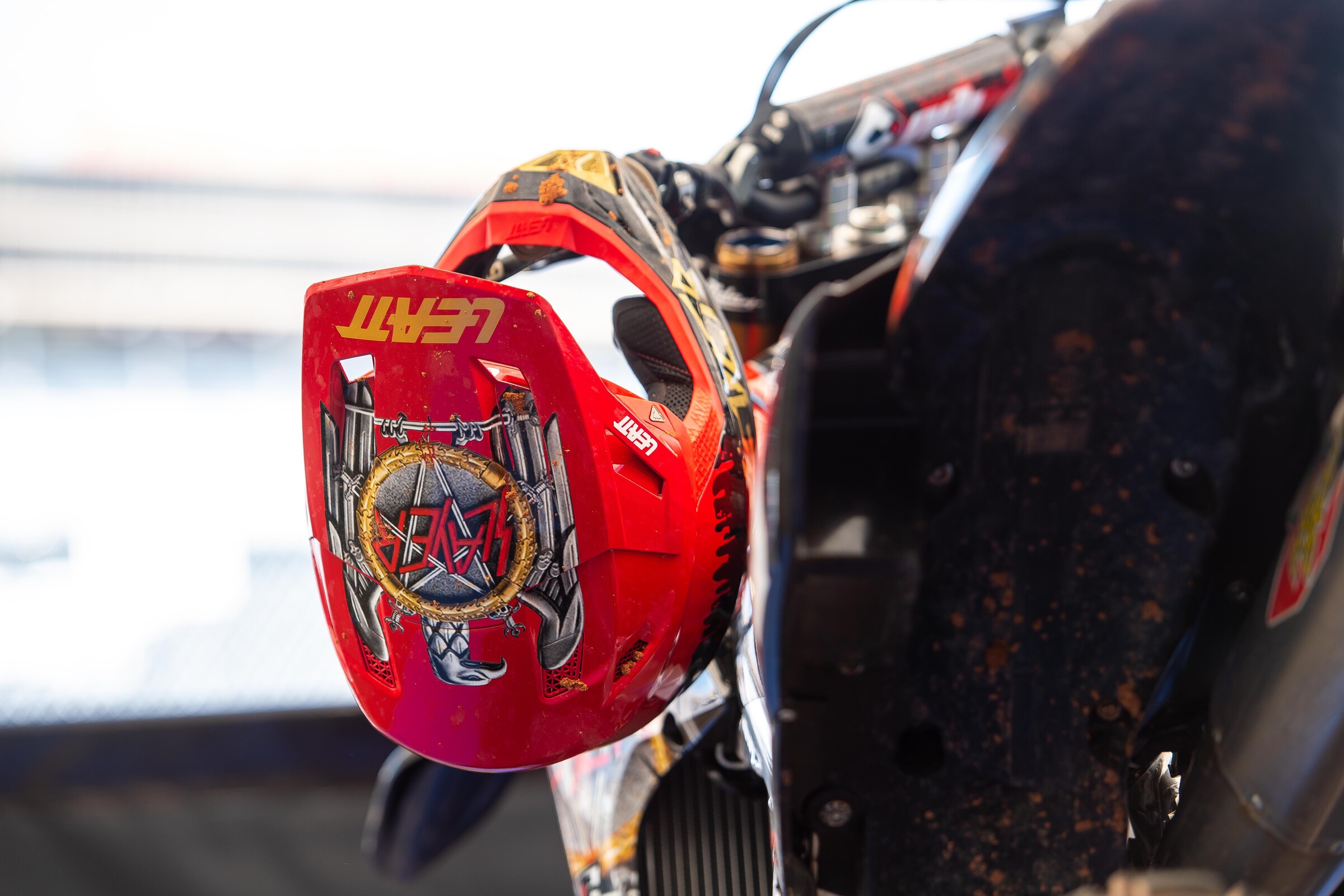 Team Solitaire/Nuclear Blast Yamaha's Slayer YZ250F for the 2021 Atlanta 2 Supercross.