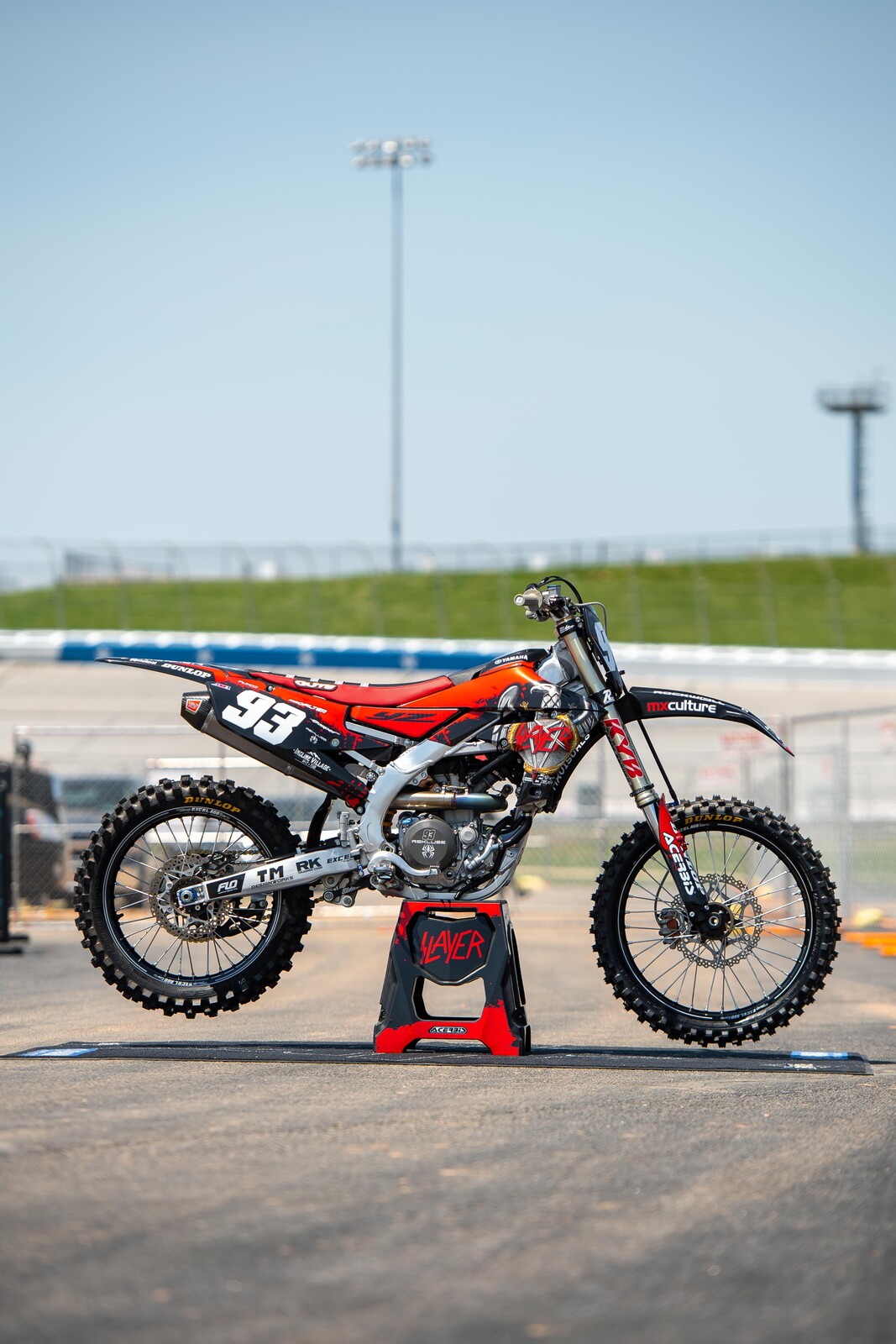 Team Solitaire/Nuclear Blast Yamaha's Slayer YZ250F for the 2021 Atlanta 2 Supercross.