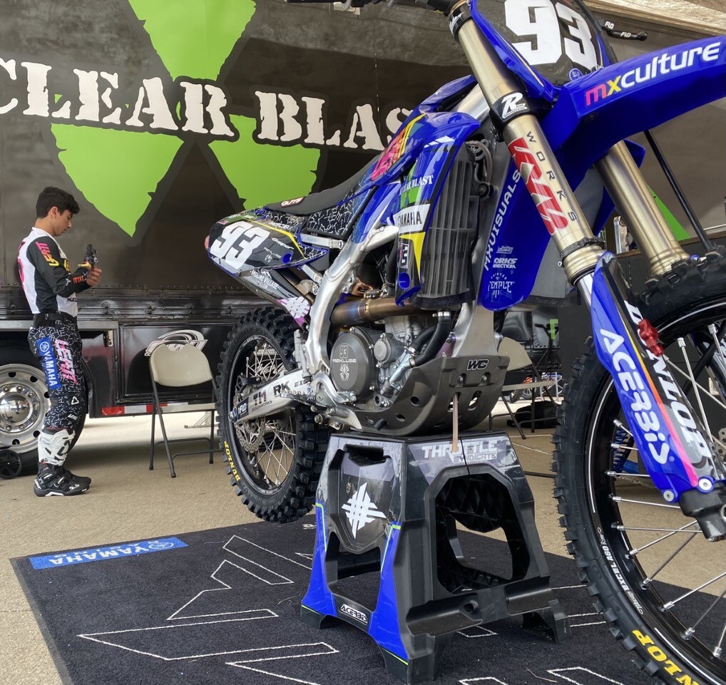 Hardy Munoz in the team pits.