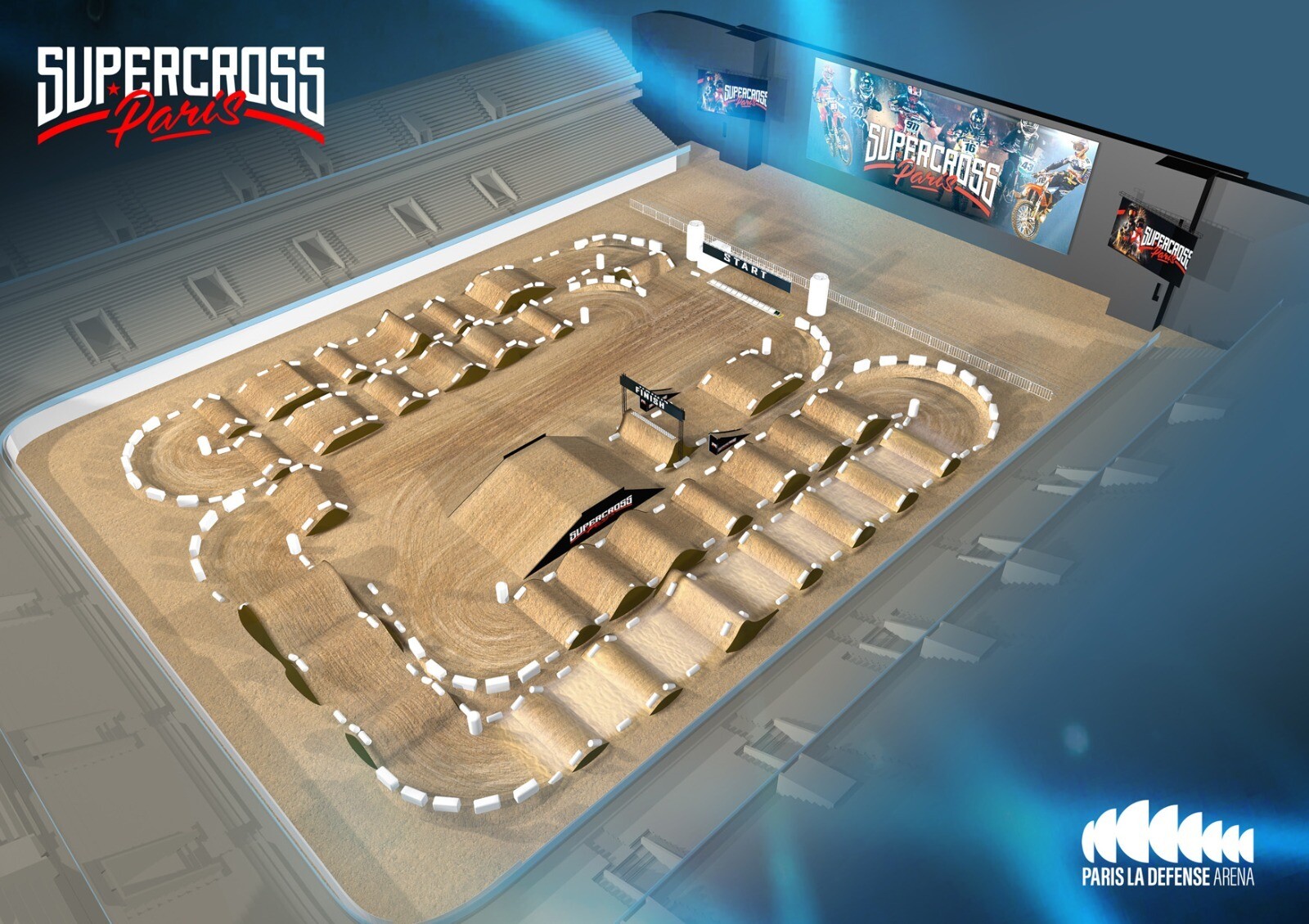 2021 Paris Supercross layout.