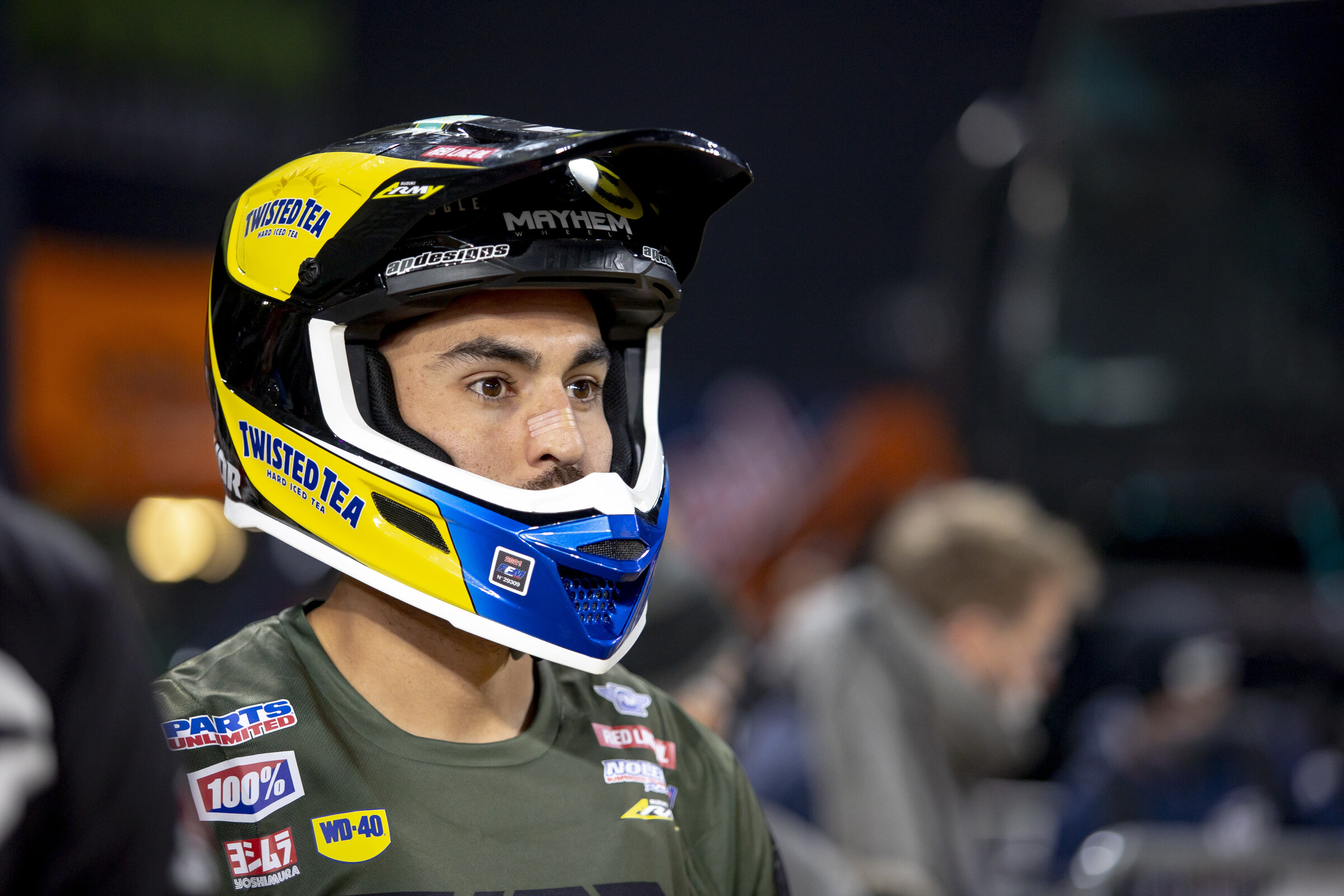 The Oklahoma native in his new threads for 2022.