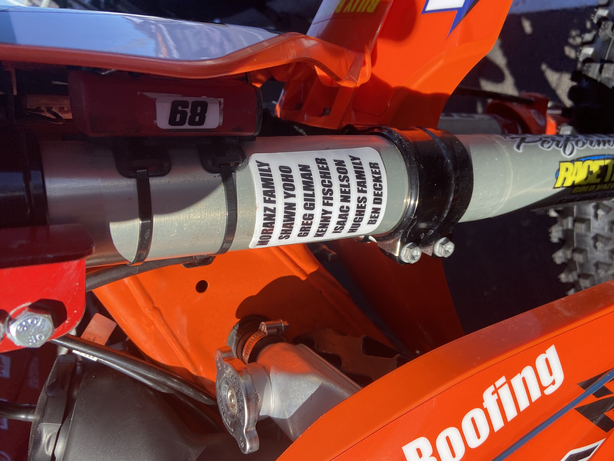 You could have your name on Moranz's bike!