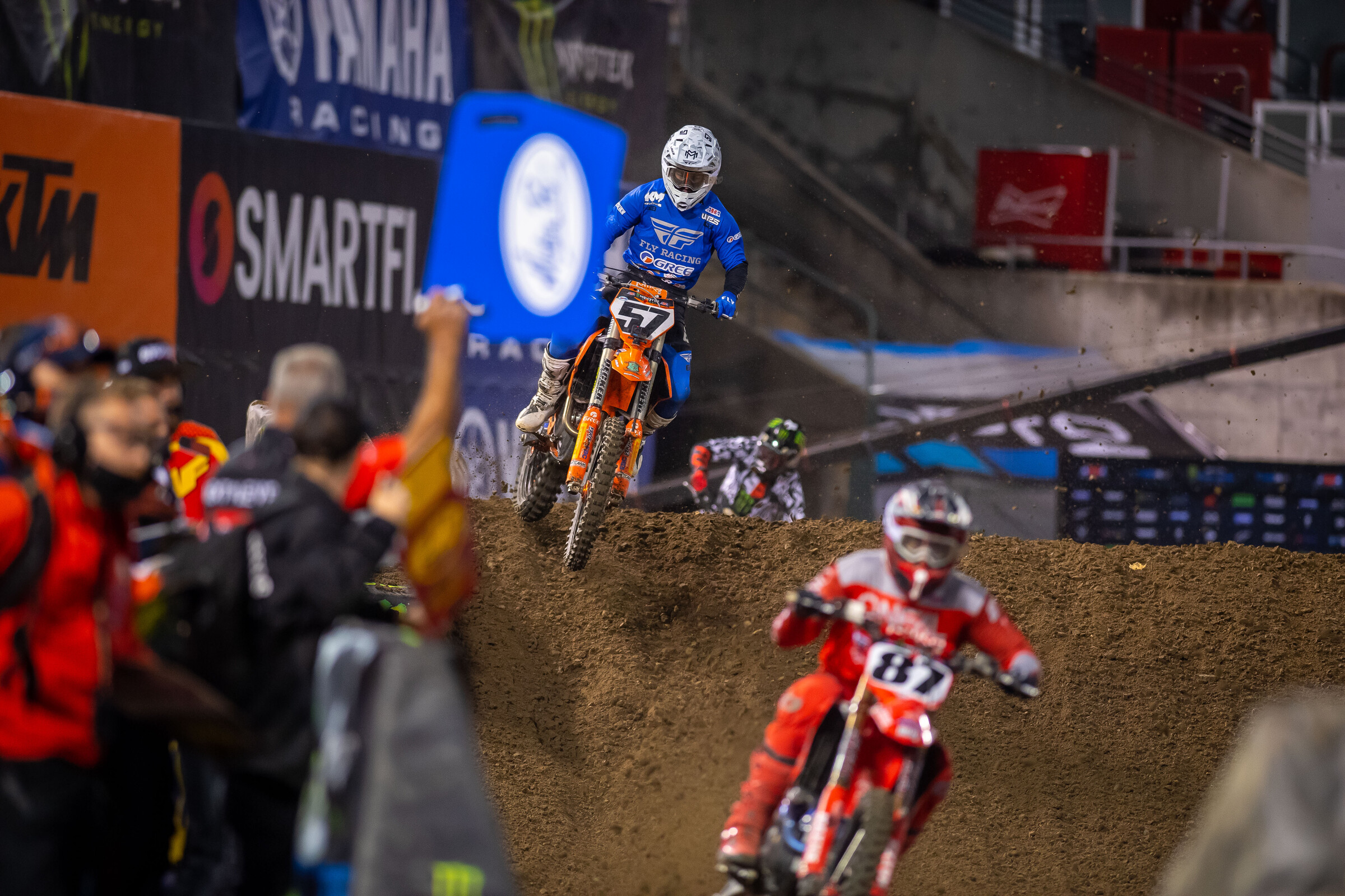 Moranz at the Oakland Supercross.