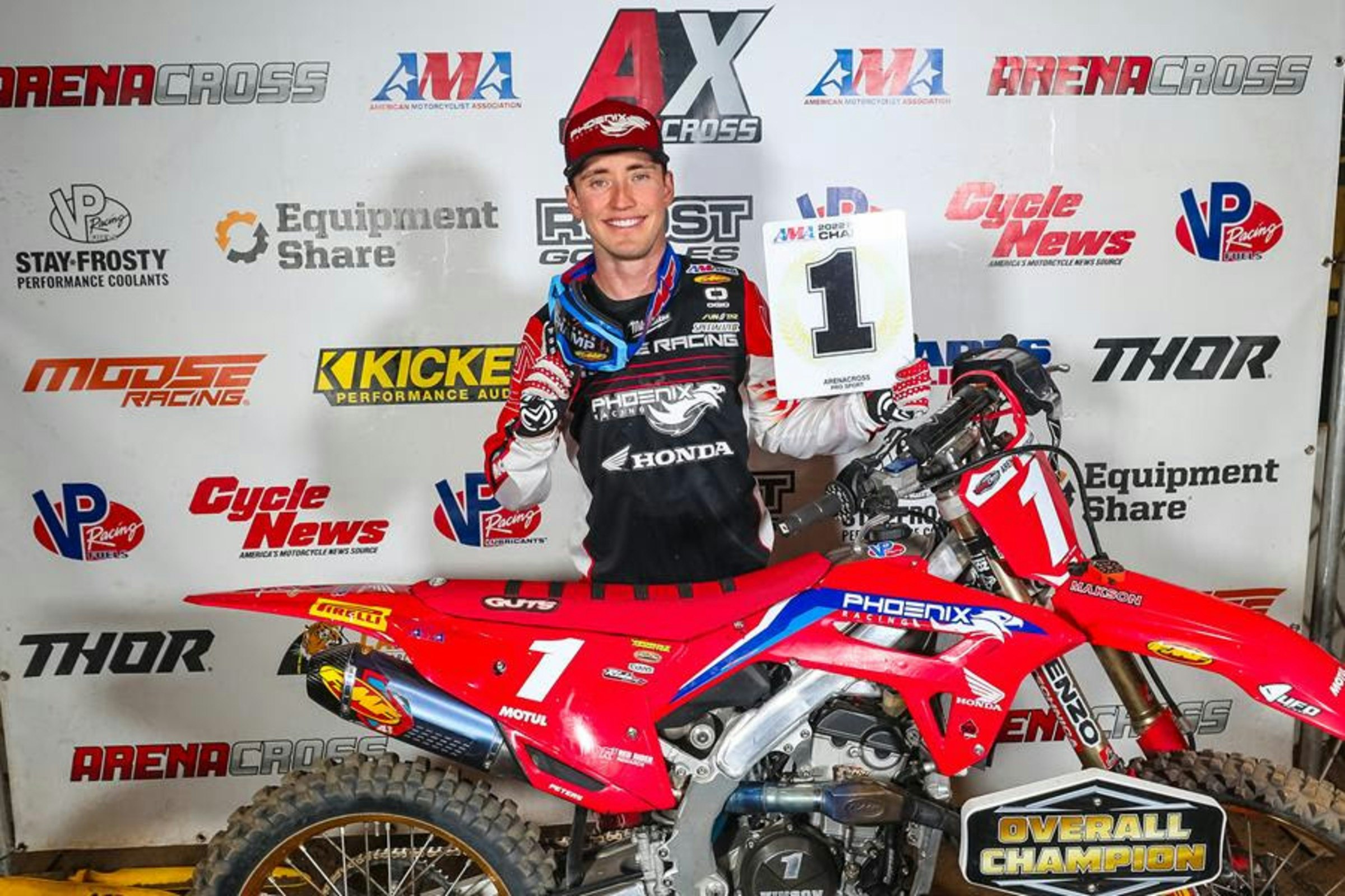 Kyle Peters Wins Third Straight Kicker AMA Arenacross Title