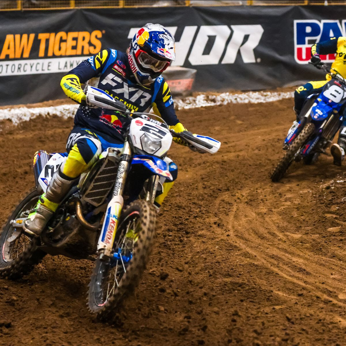 Cody Webb battling in the 250 Pro LCQ Race in Round 10.