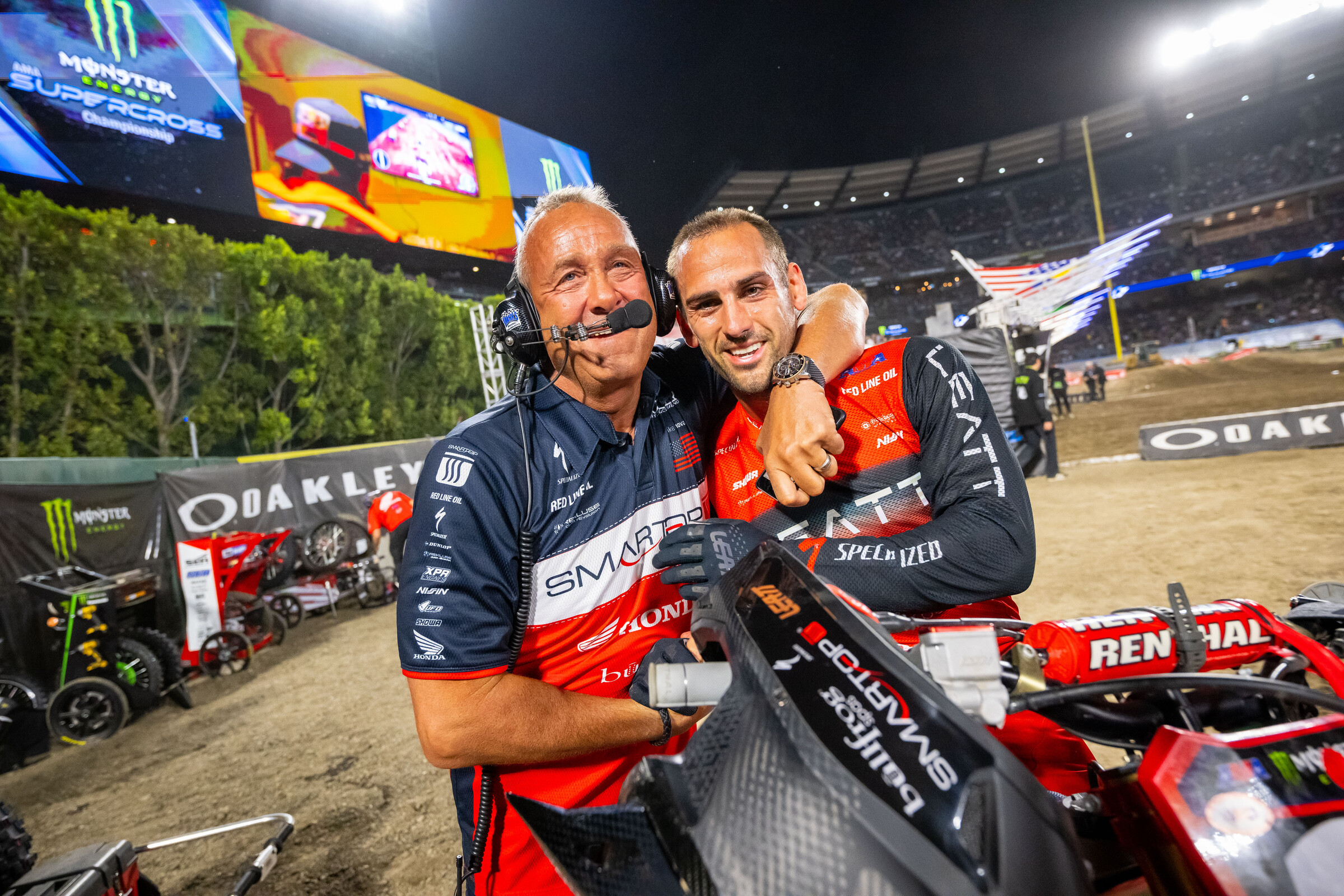 Vince Friese and team owner Mike Genova