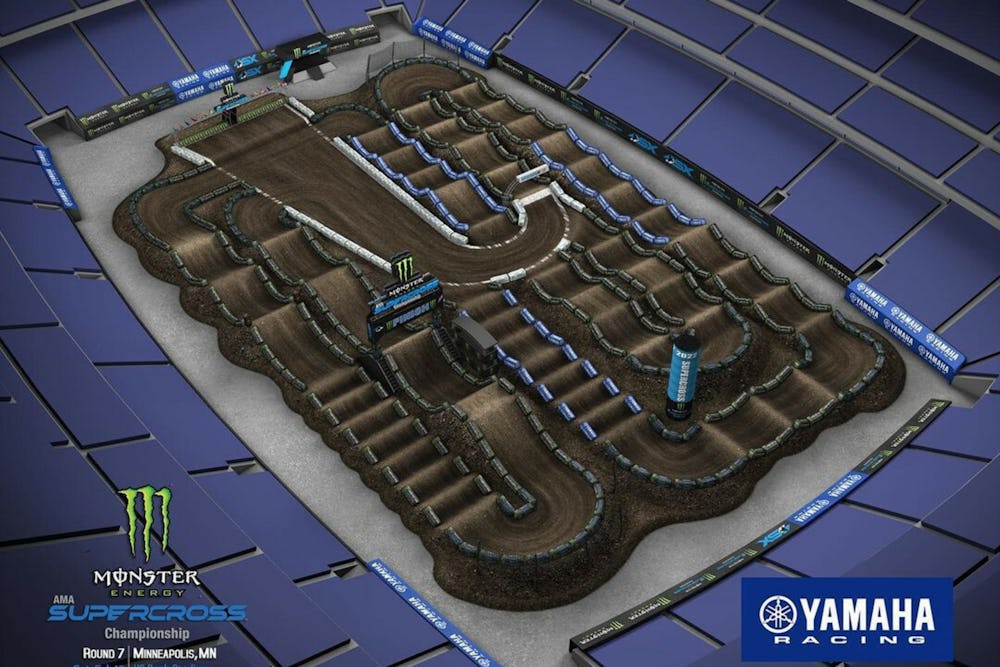 Watch: Minneapolis Supercross Animated Track Map thumbnail