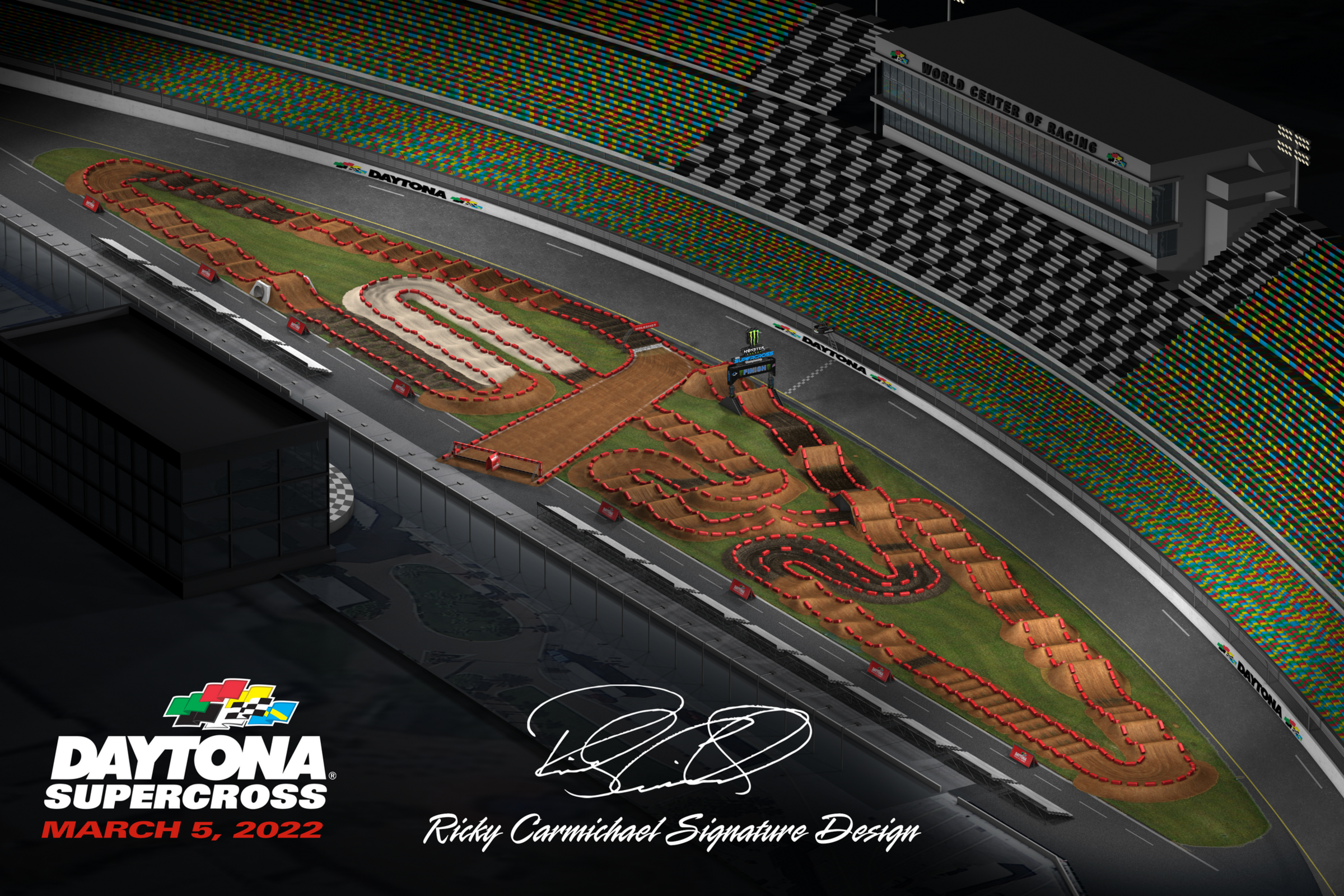 Watch: Daytona Supercross Track Map