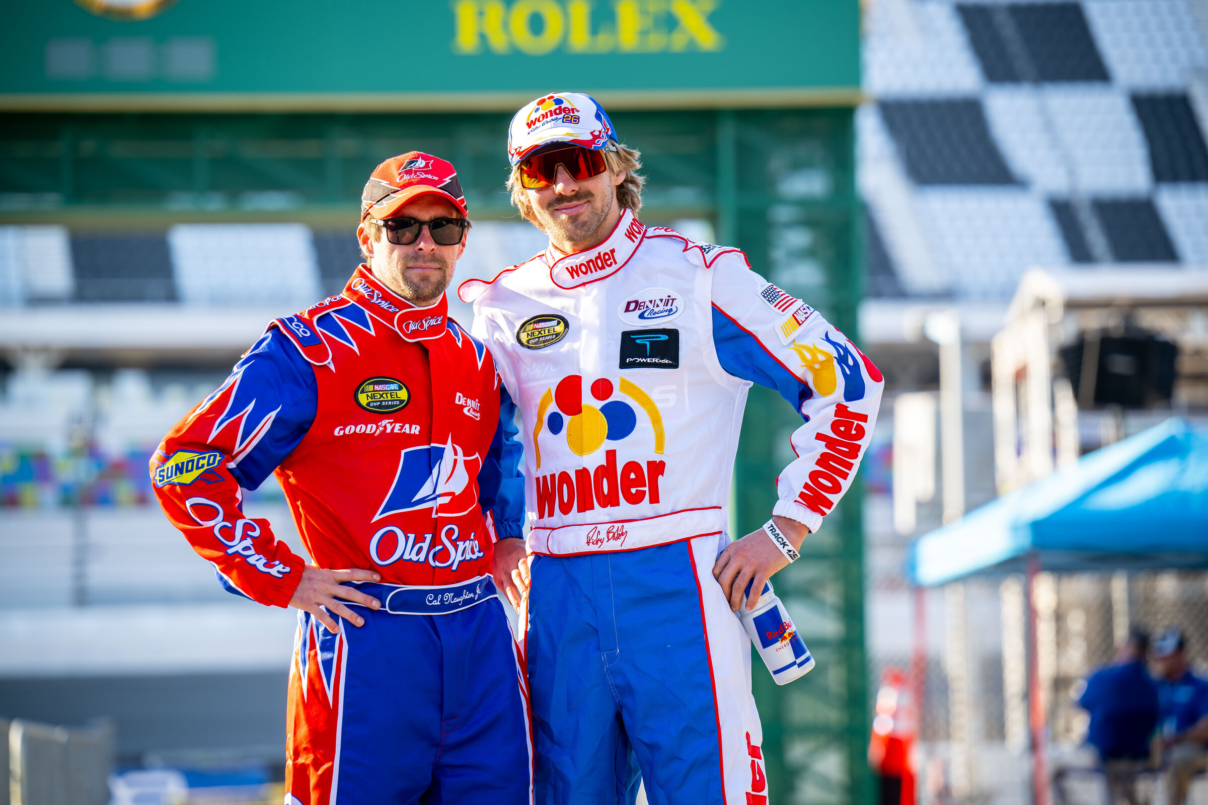Cal Naughton, Jr. and Ricky Bobby (aka Wil Hahn and Justin Barcia).