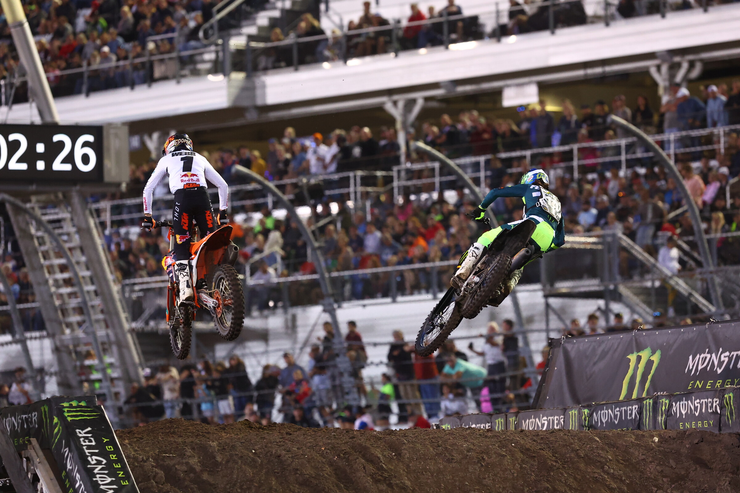 Cooper Webb was challenged by Dylan Ferrandis early.