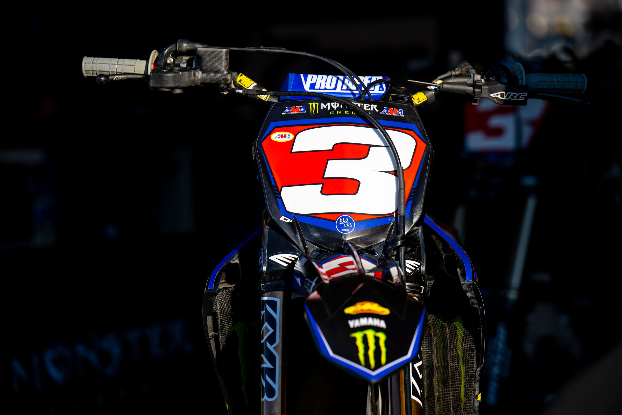 Eli Tomac's Yamaha YZ450F.